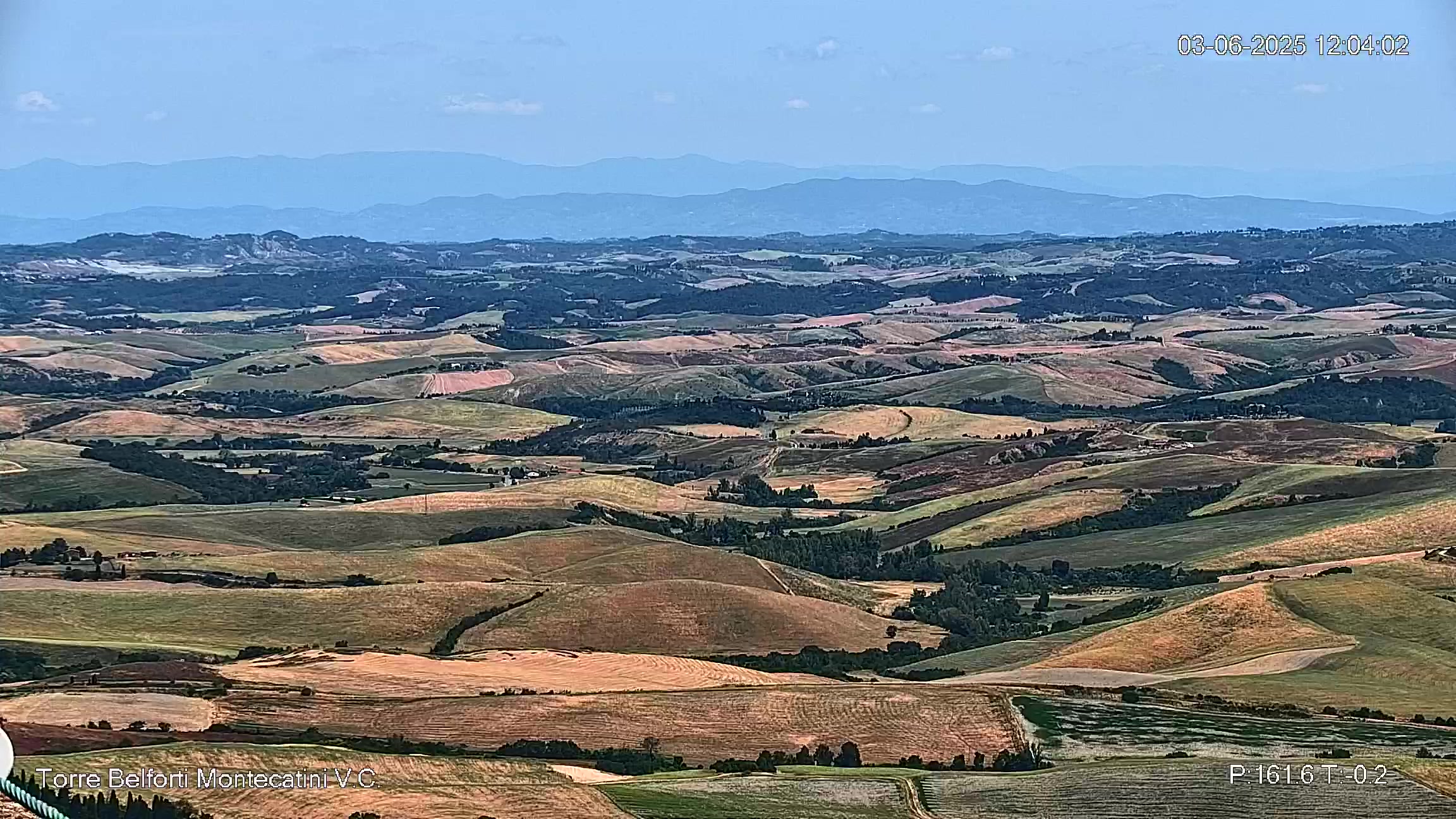 immagine della webcam nei dintorni di Casciana Terme Lari: webcam Montecatini Val di Cecina