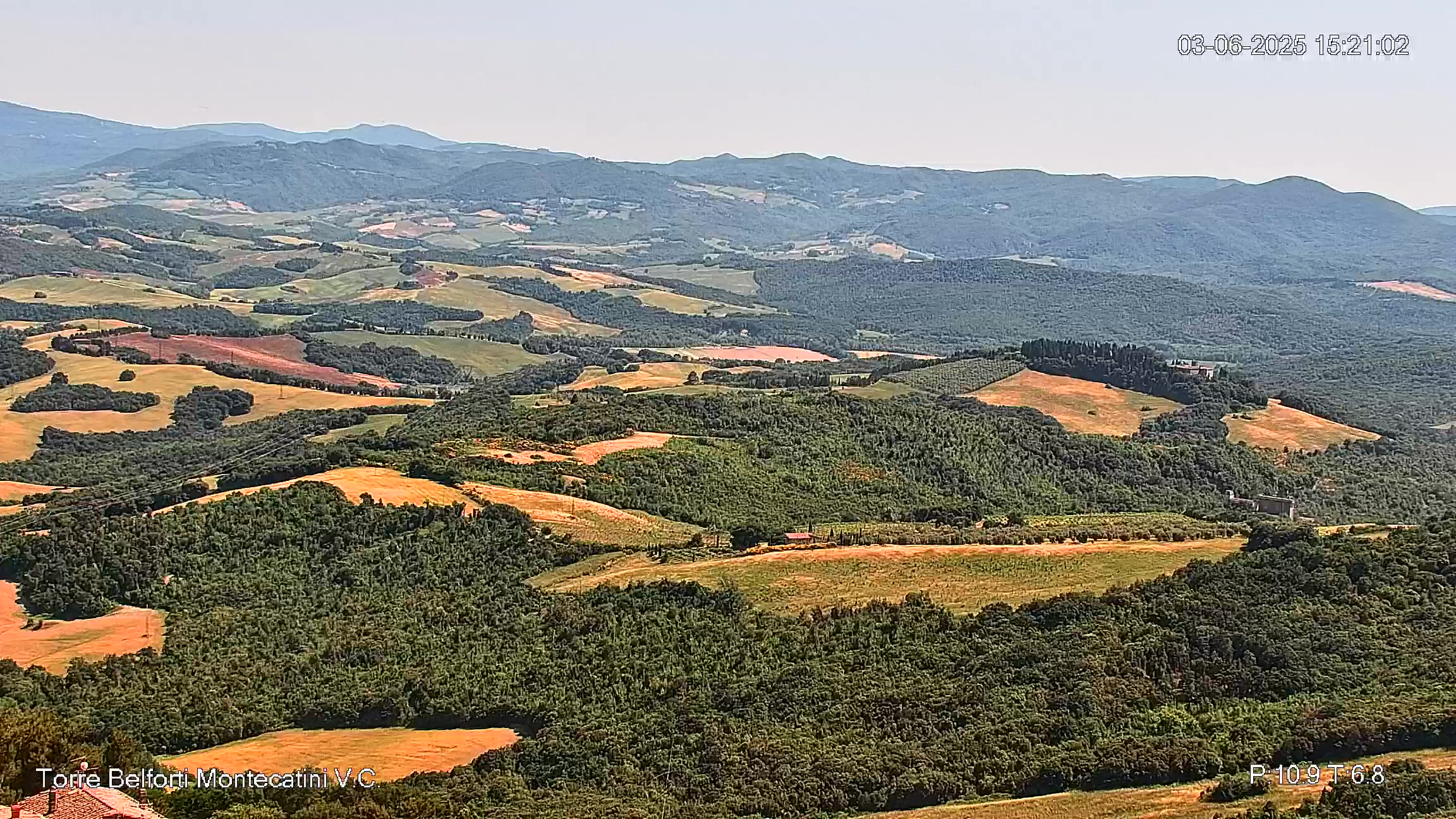 immagine della webcam nei dintorni di Cecina: webcam Montecatini Val di Cecina