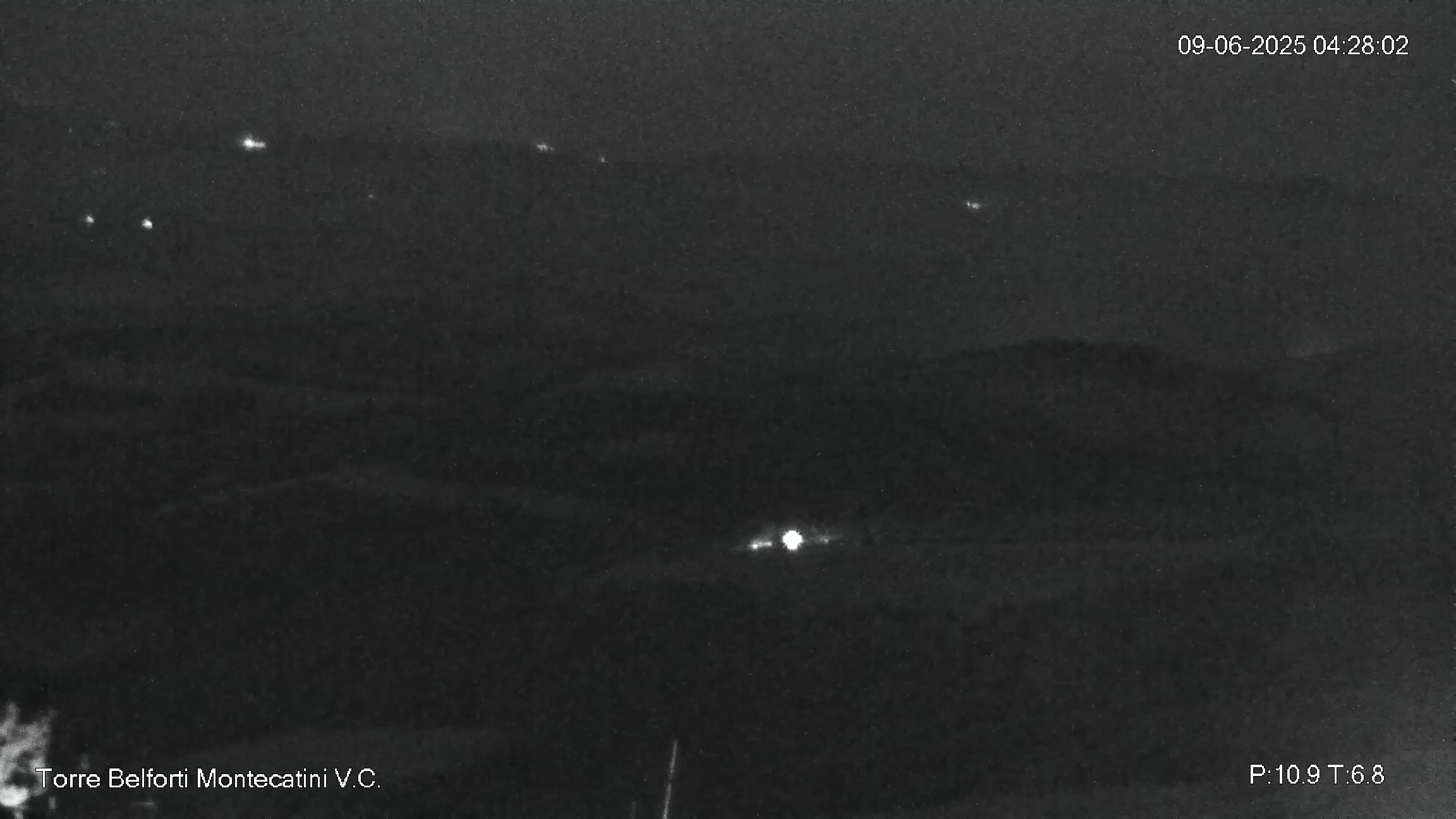 immagine della webcam nei dintorni di Rosignano Marittimo: webcam Montecatini Val di Cecina