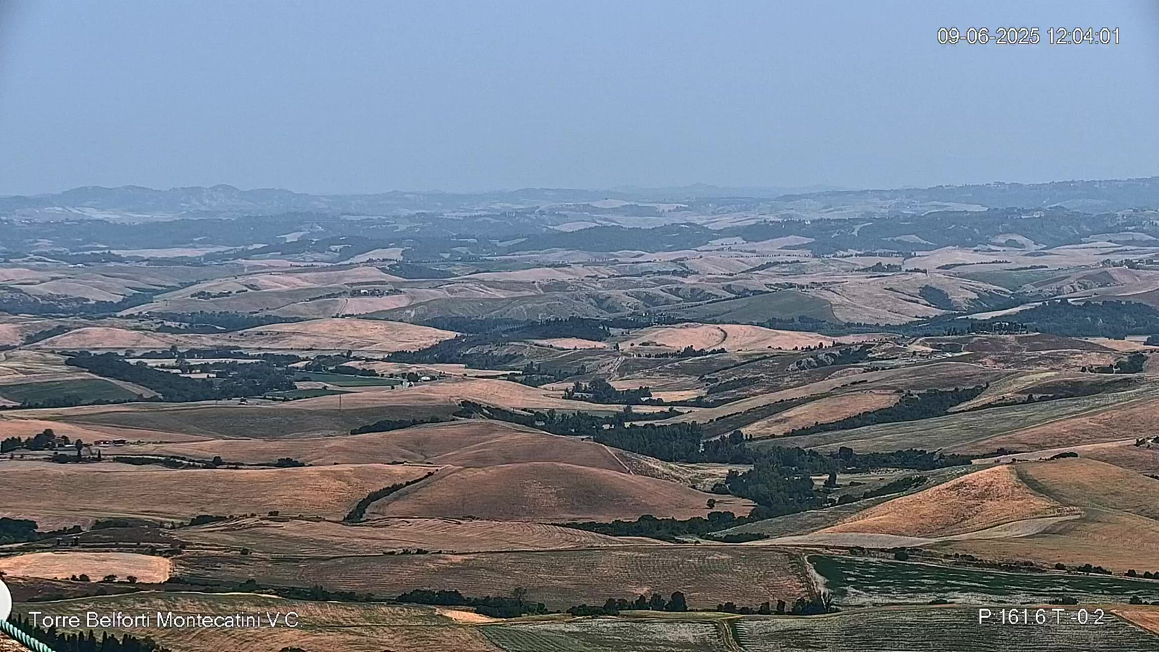 immagine della webcam nei dintorni di Castelnuovo di Val di Cecina: webcam Montecatini Val di Cecina