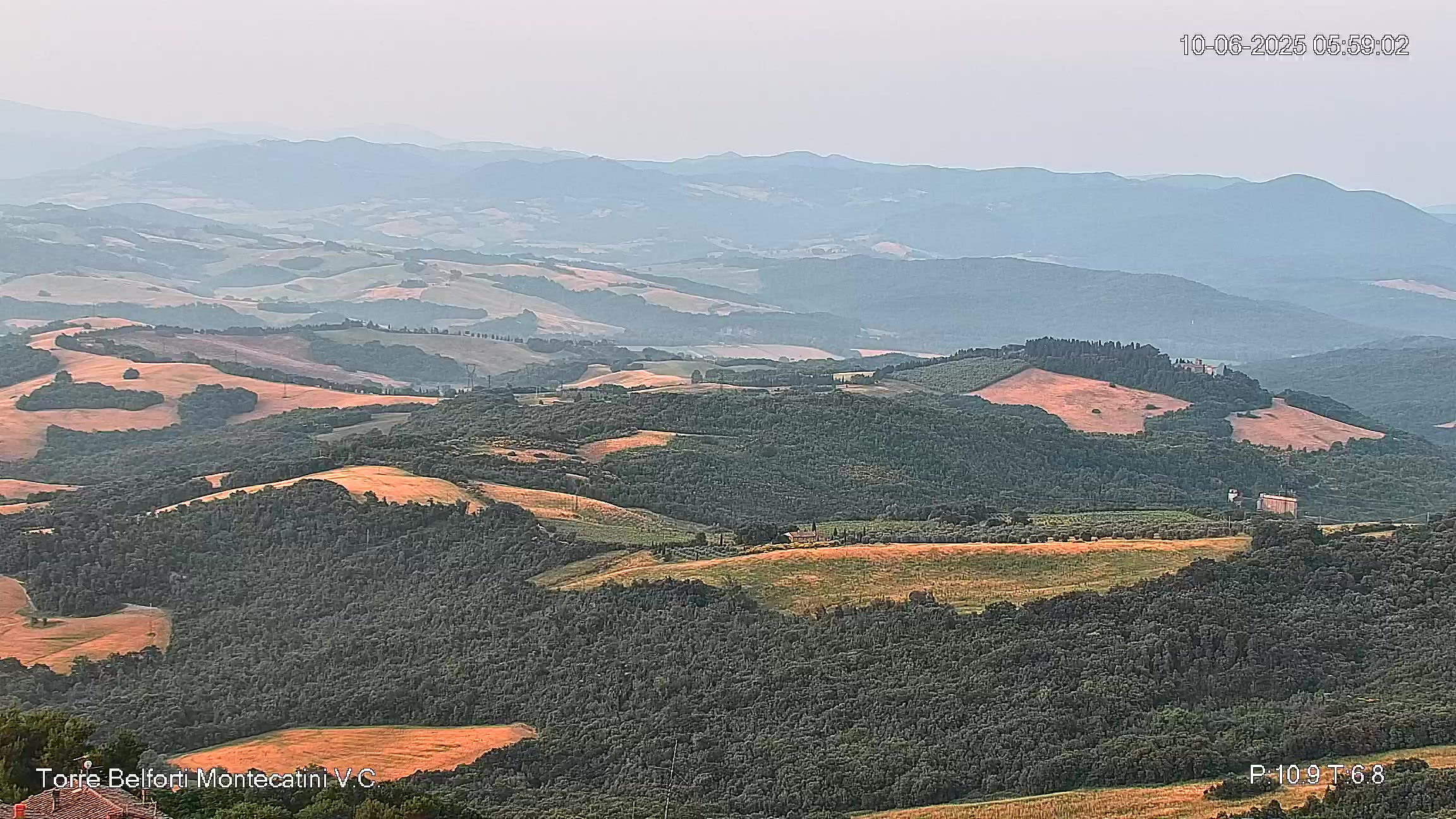 immagine della webcam nei dintorni di Valle Benedetta: webcam Montecatini Val di Cecina