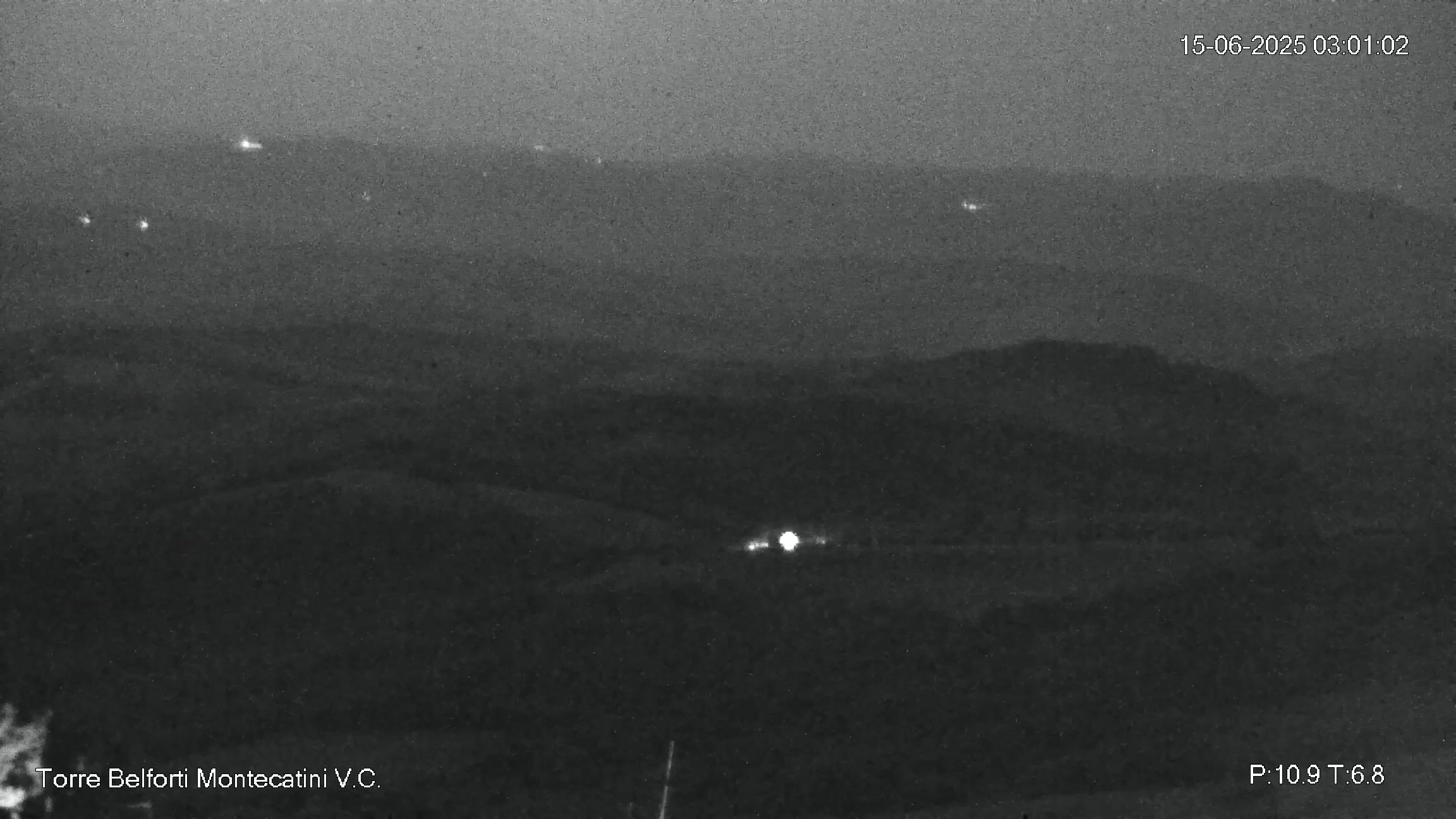immagine della webcam nei dintorni di Castelnuovo di Val di Cecina: webcam Montecatini Val di Cecina