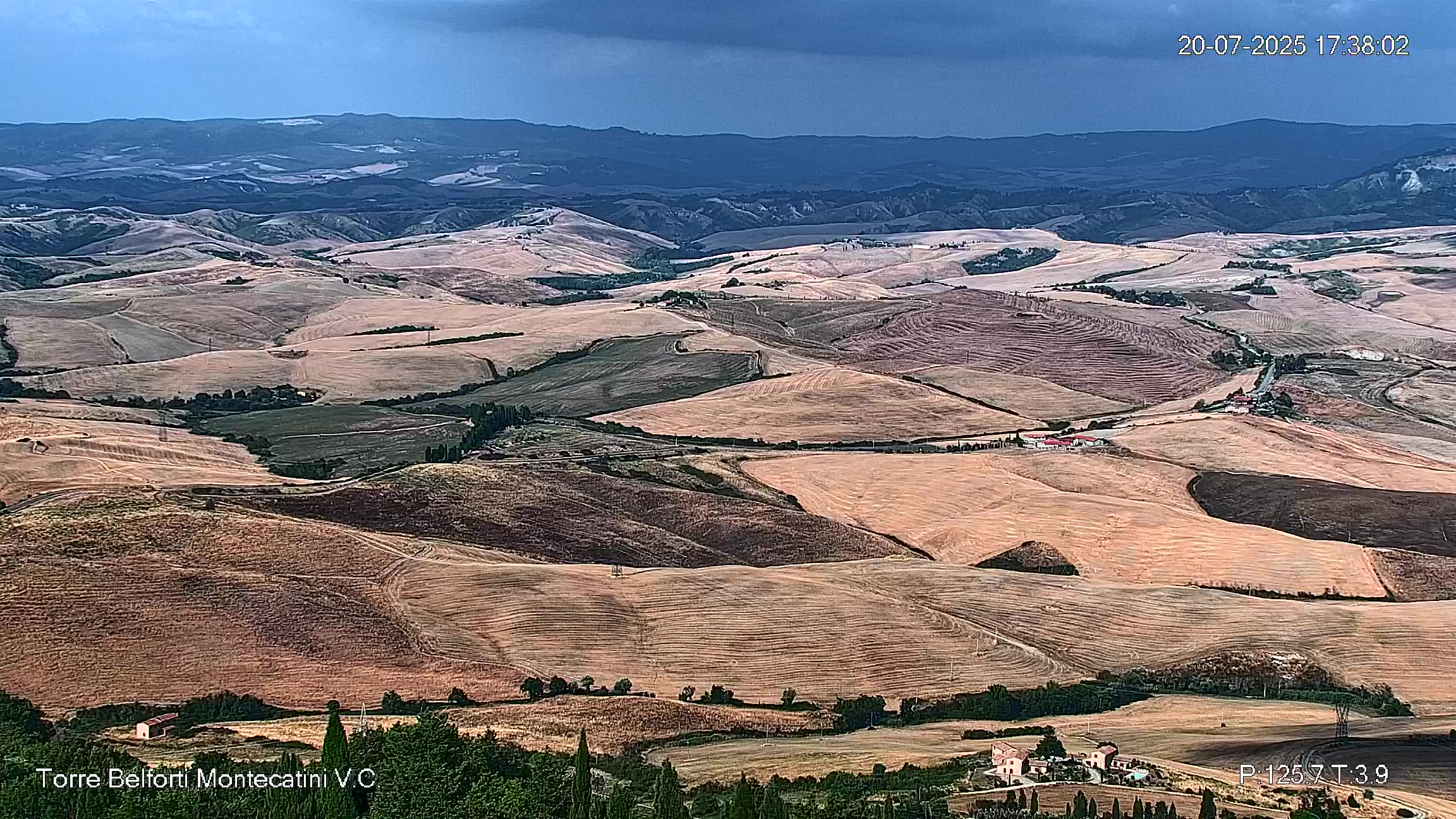 immagine della webcam nei dintorni di San Gimignano: webcam Montecatini Val di Cecina