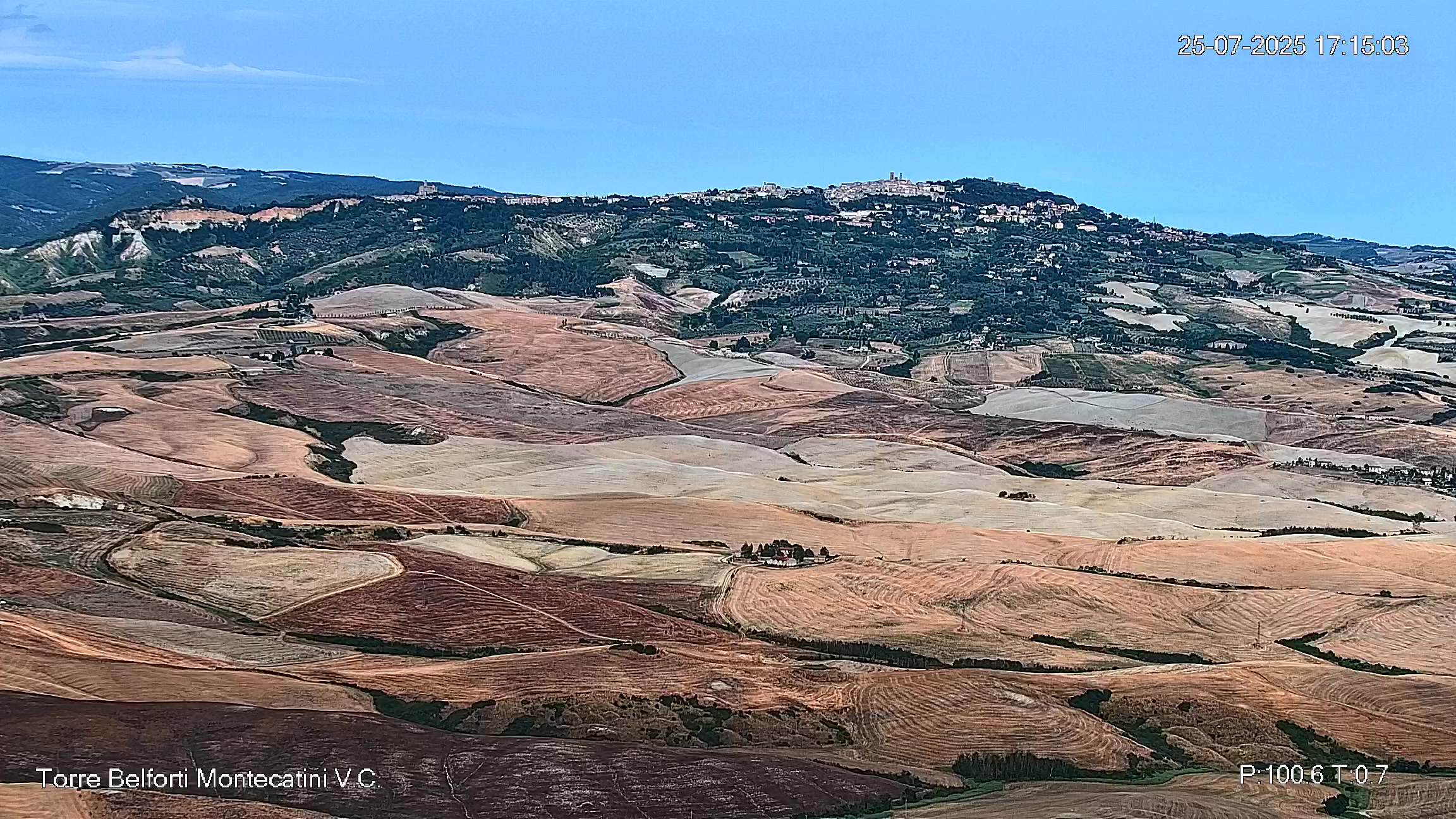 immagine della webcam nei dintorni di Marina Di Cecina: webcam Montecatini Val di Cecina