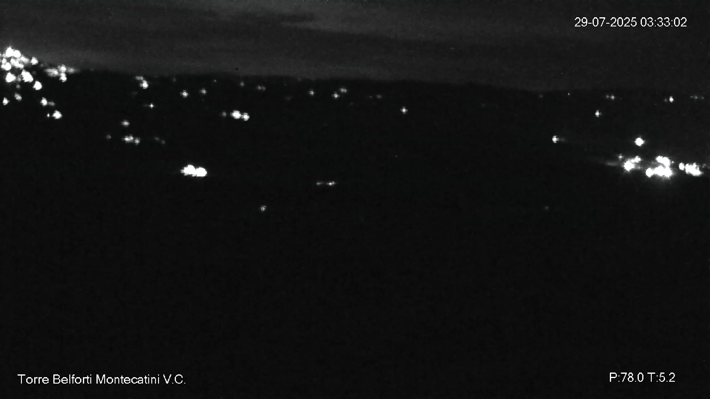 immagine della webcam nei dintorni di Rosignano Marittimo: webcam Montecatini Val di Cecina