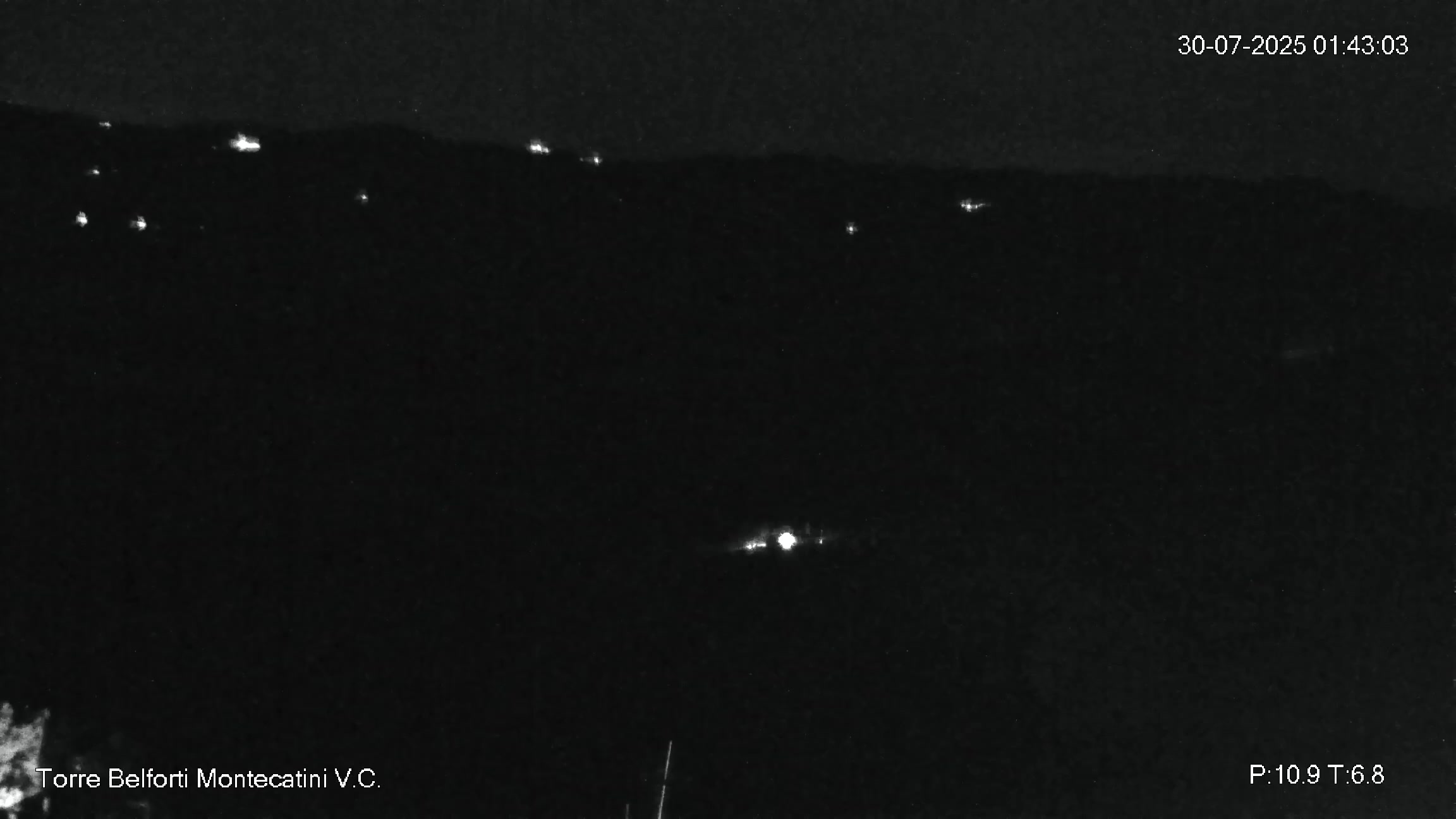 immagine della webcam nei dintorni di Marina di Bibbona: webcam Montecatini Val di Cecina