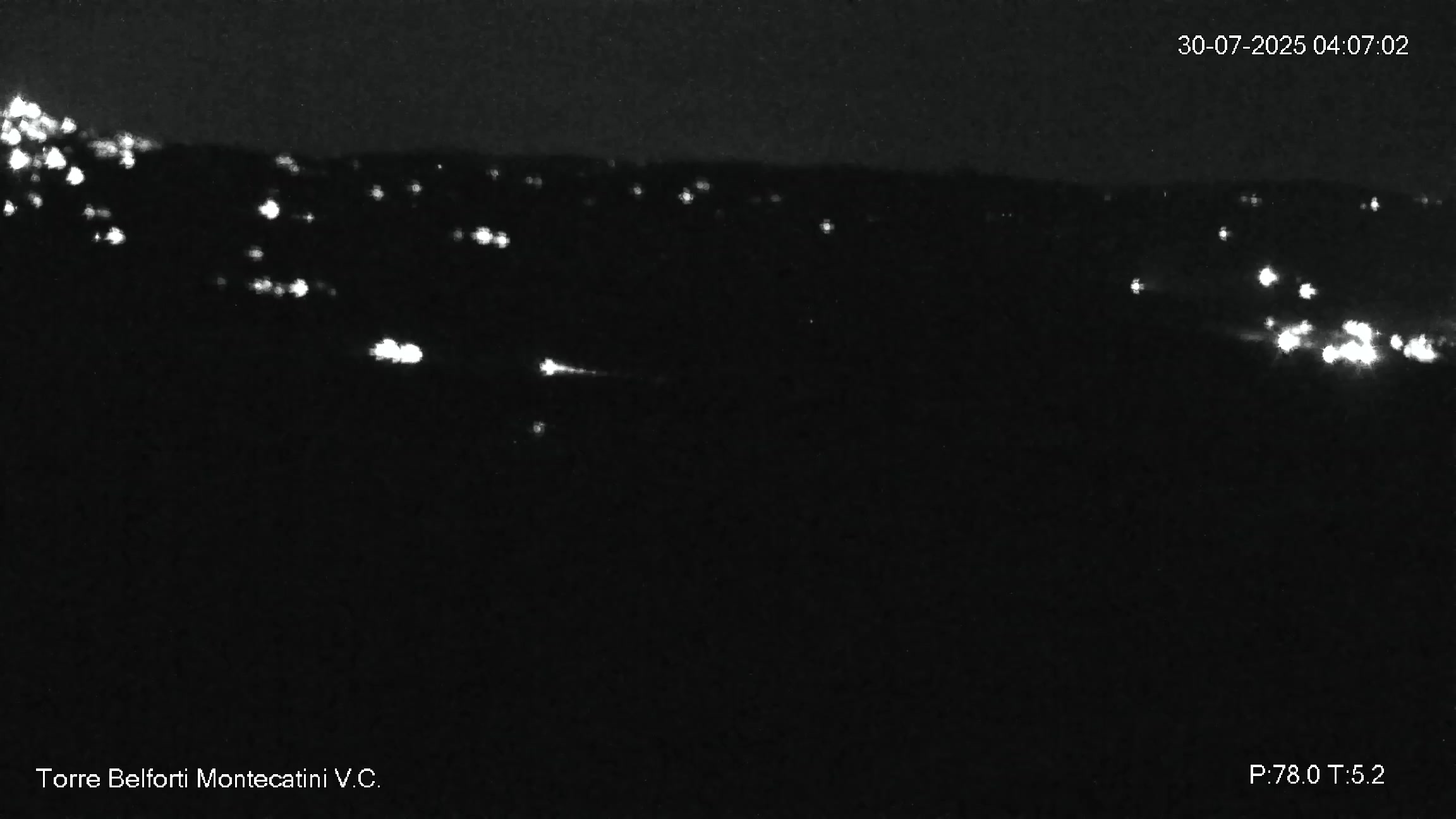 immagine della webcam nei dintorni di Marina Di Cecina: webcam Montecatini Val di Cecina