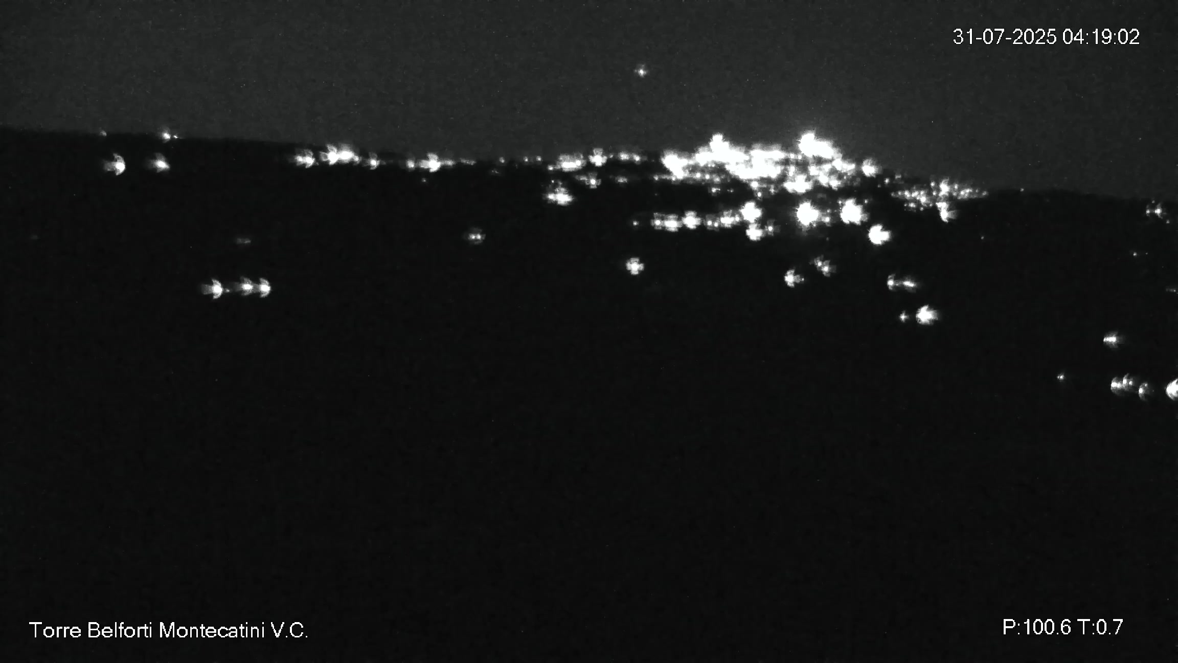 immagine della webcam nei dintorni di Valle Benedetta: webcam Montecatini Val di Cecina