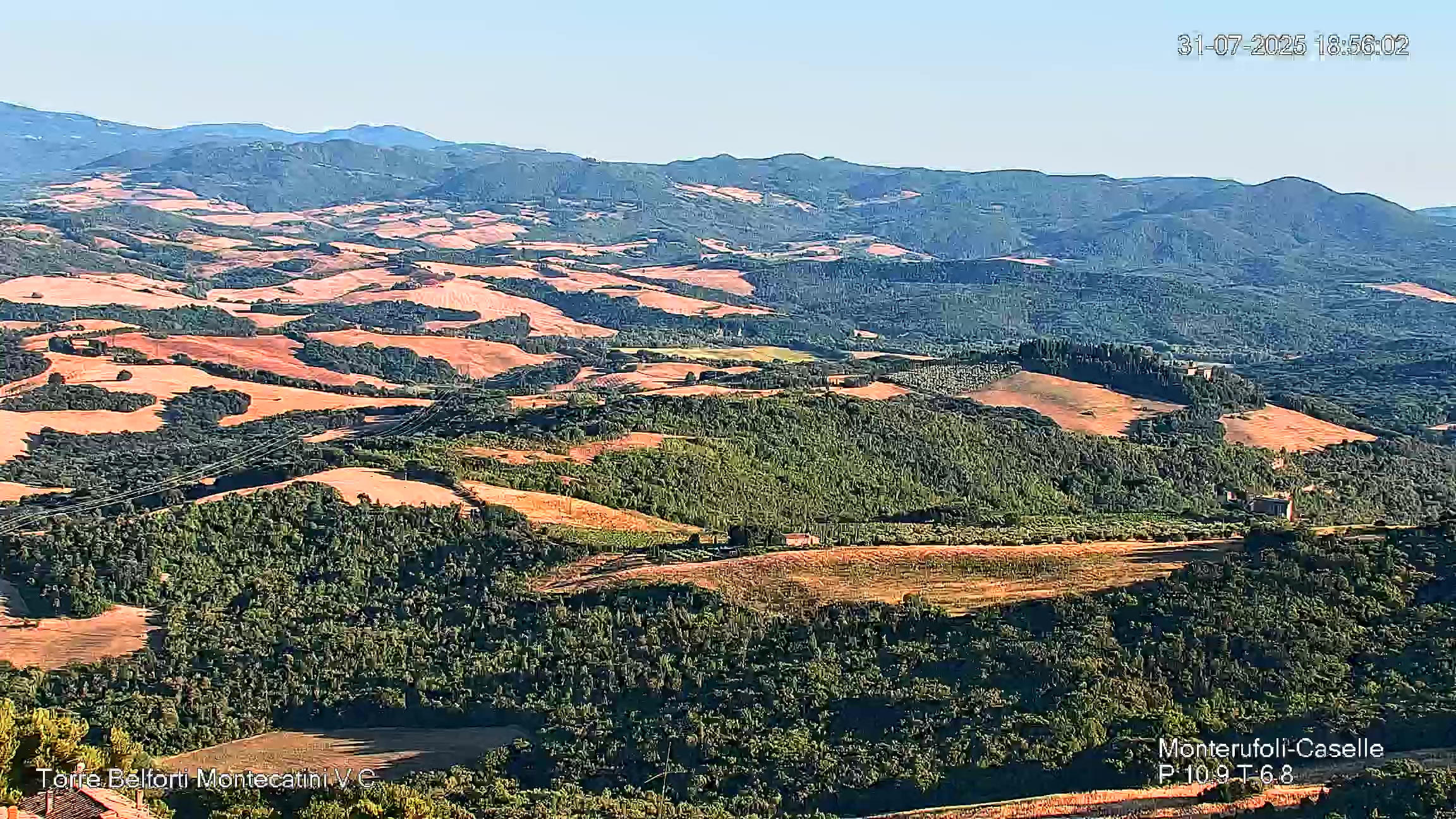 immagine della webcam nei dintorni di Volterra: webcam Montecatini Val di Cecina