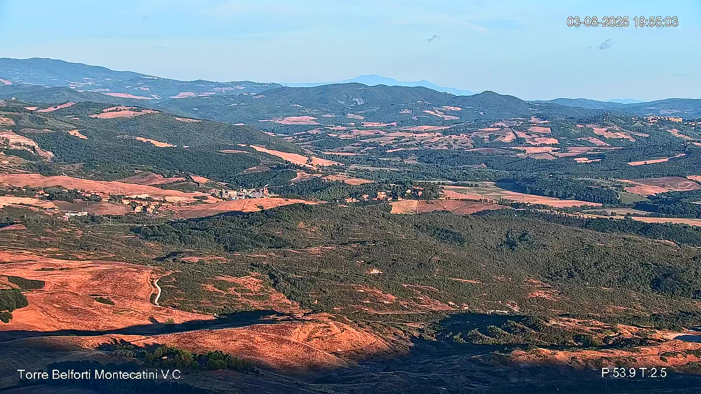 immagine della webcam nei dintorni di Rosignano Solvay: webcam Montecatini Val di Cecina