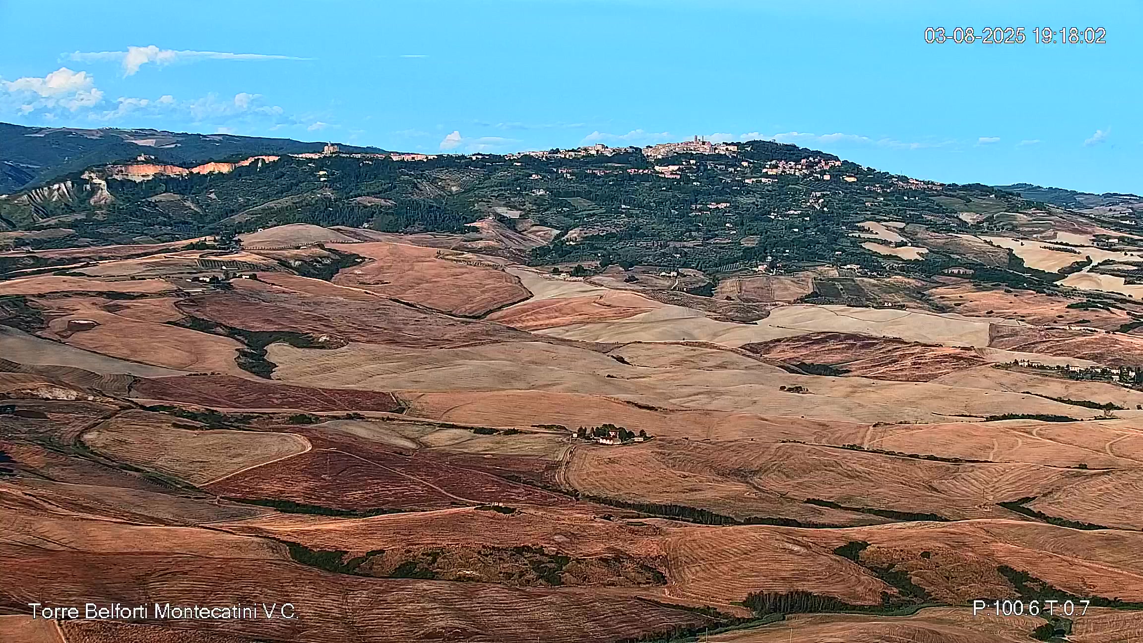 immagine della webcam nei dintorni di Castiglioncello: webcam Montecatini Val di Cecina