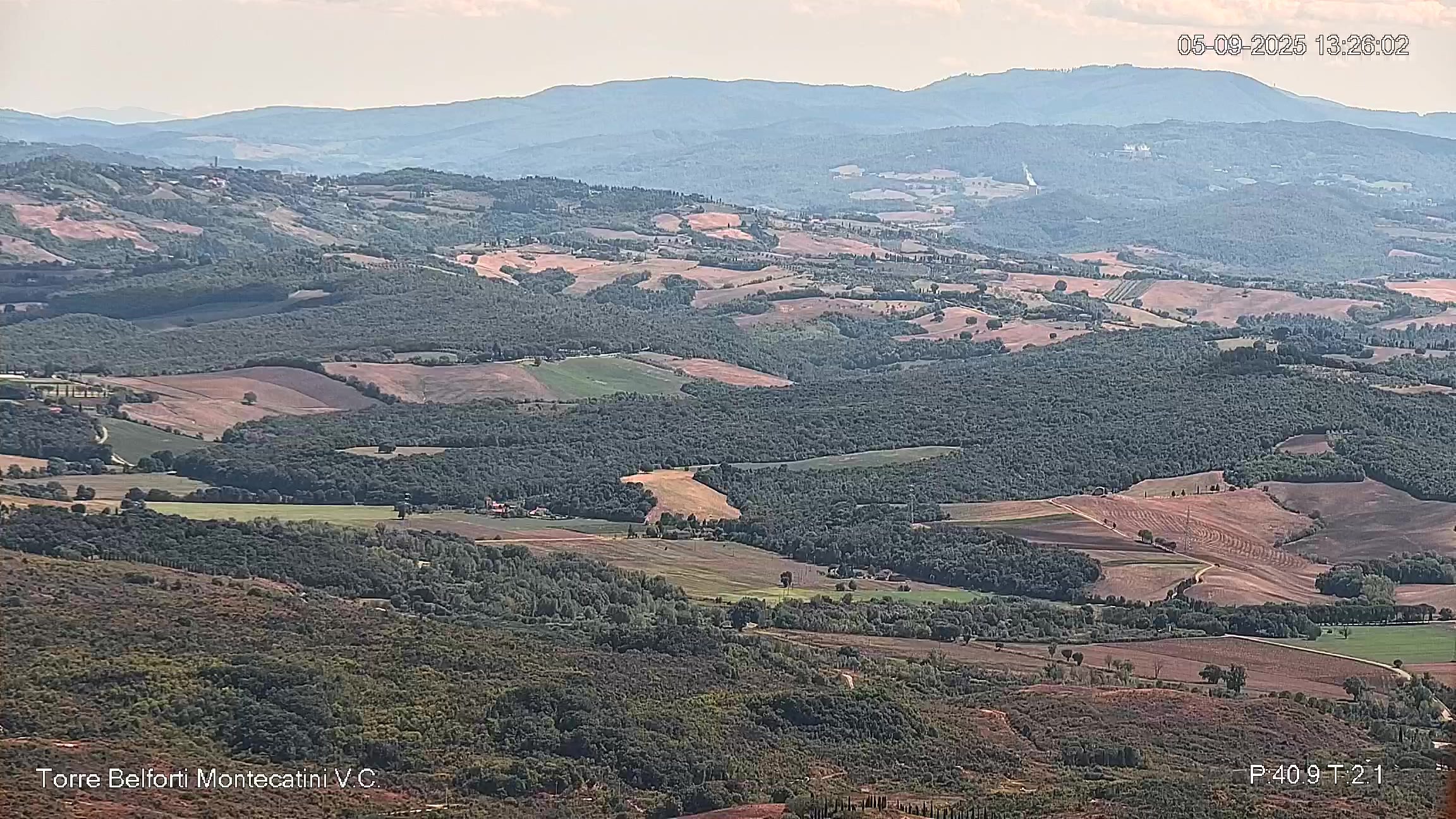 immagine della webcam nei dintorni di San Gimignano: webcam Montecatini Val di Cecina