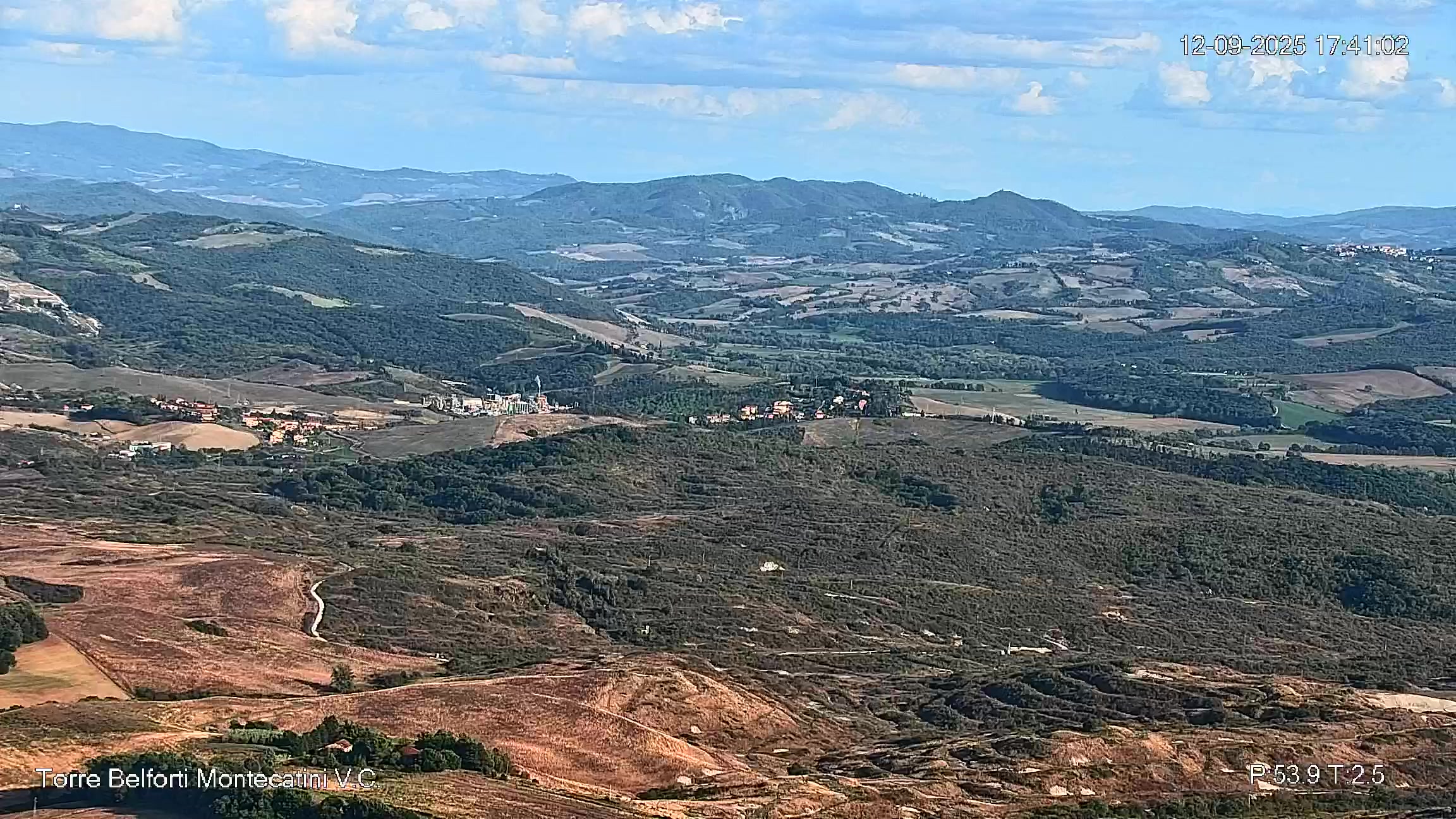 immagine della webcam nei dintorni di Castiglioncello: webcam Montecatini Val di Cecina