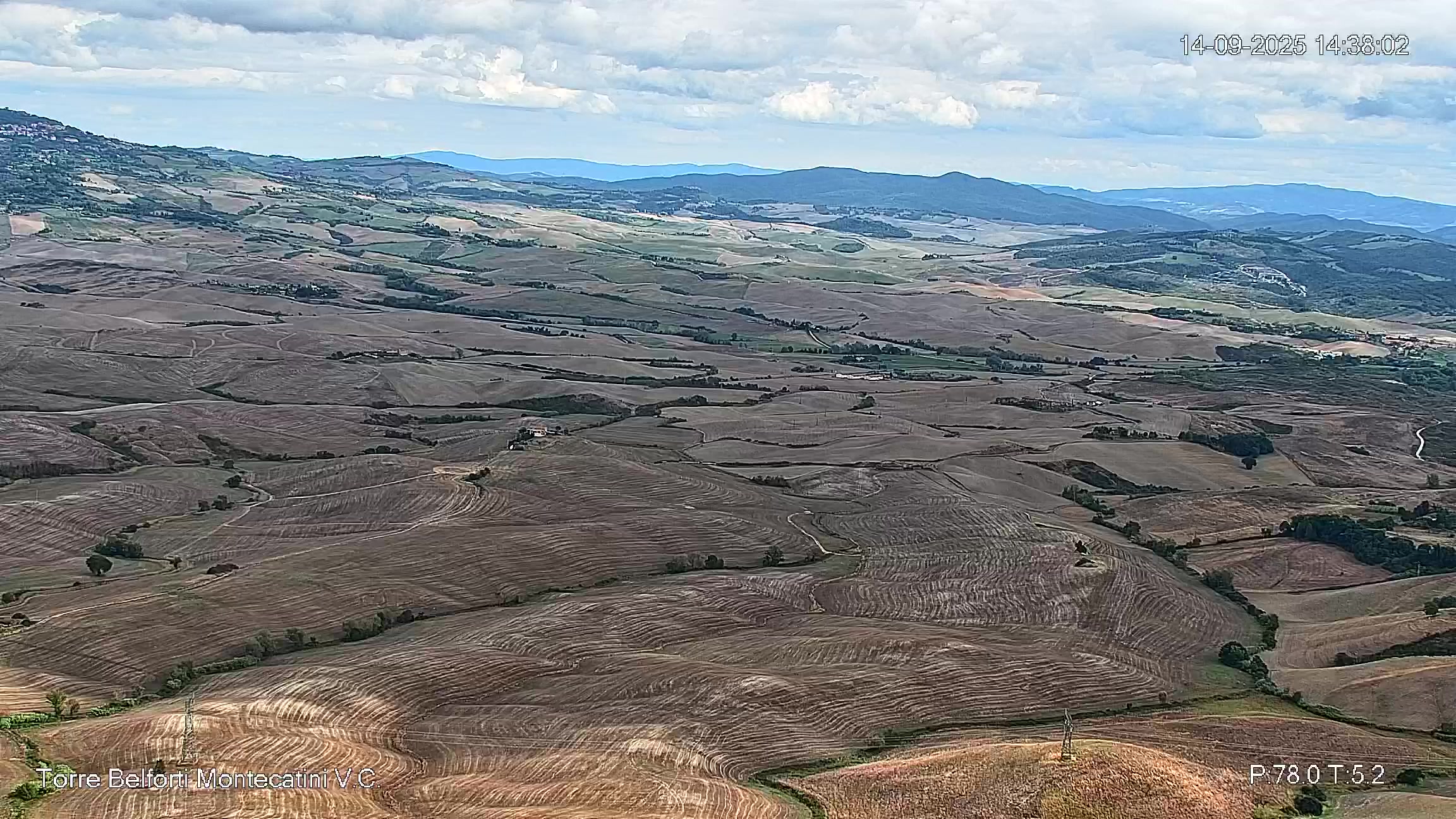 immagine della webcam nei dintorni di Vada: webcam Montecatini Val di Cecina
