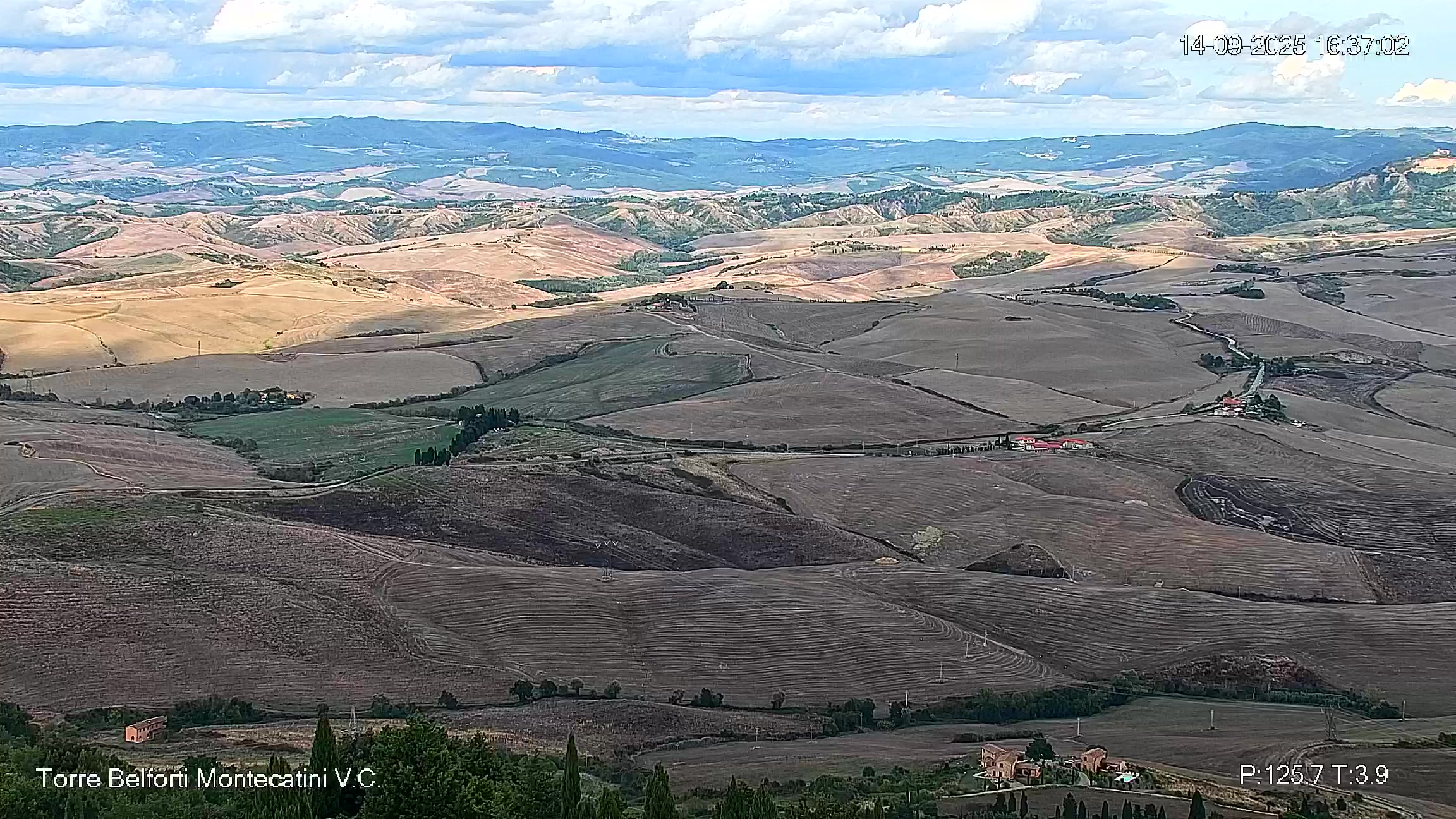immagine della webcam nei dintorni di Marina Di Cecina: webcam Montecatini Val di Cecina