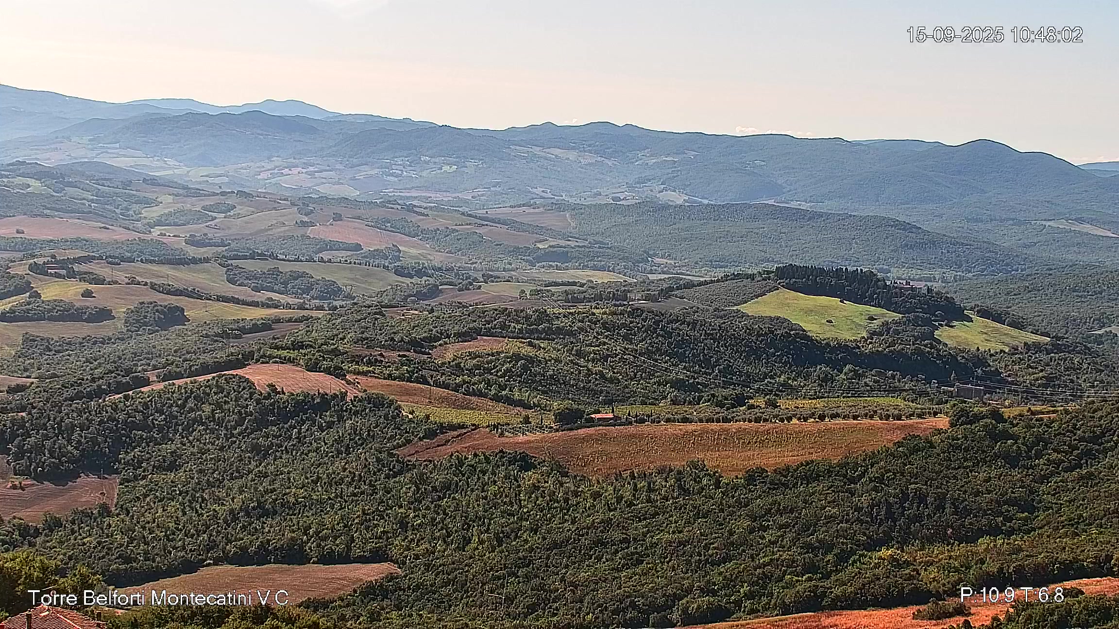 immagine della webcam nei dintorni di Pontedera: webcam Montecatini Val di Cecina