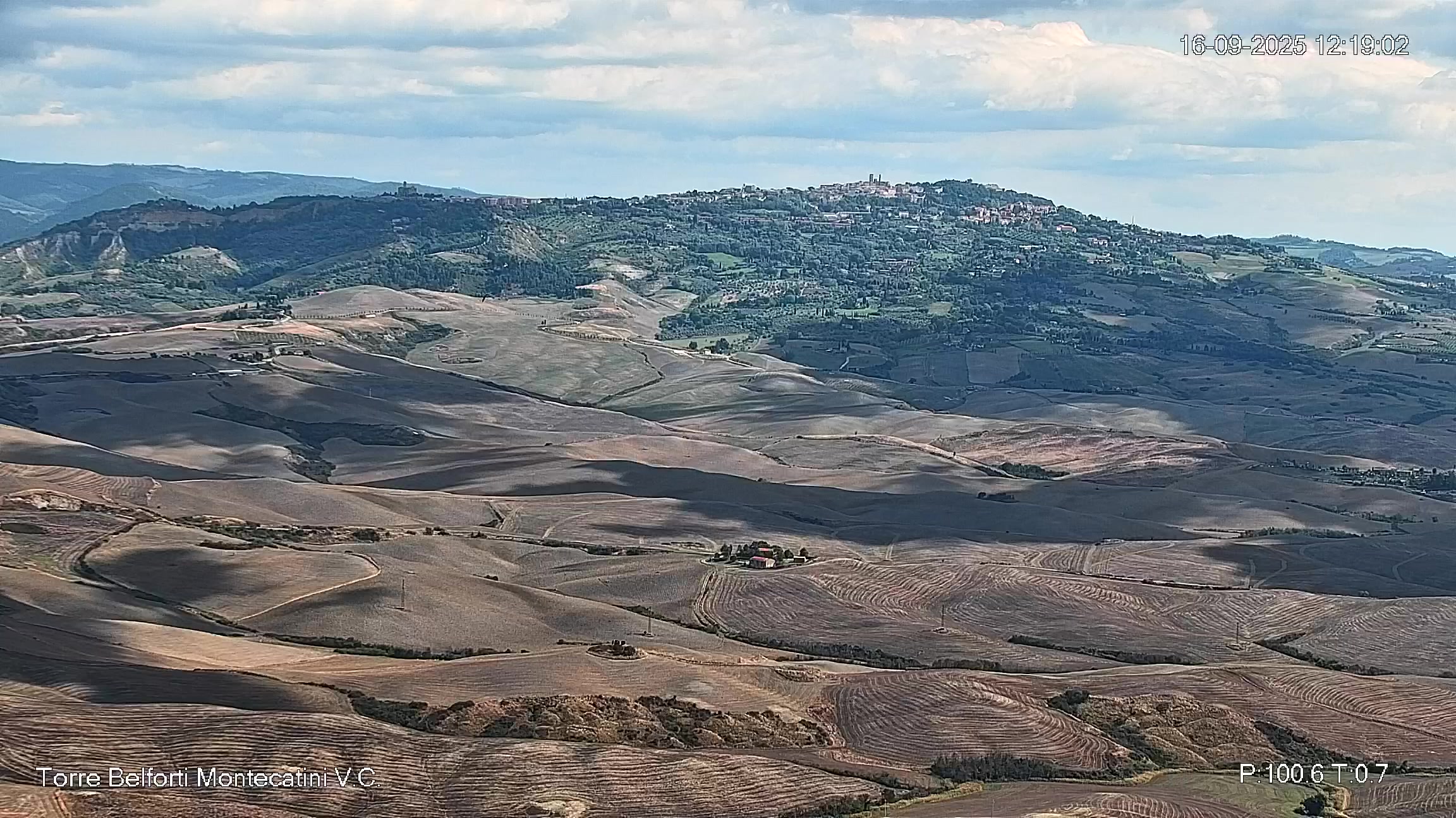 immagine della webcam nei dintorni di Rosignano Marittimo: webcam Montecatini Val di Cecina