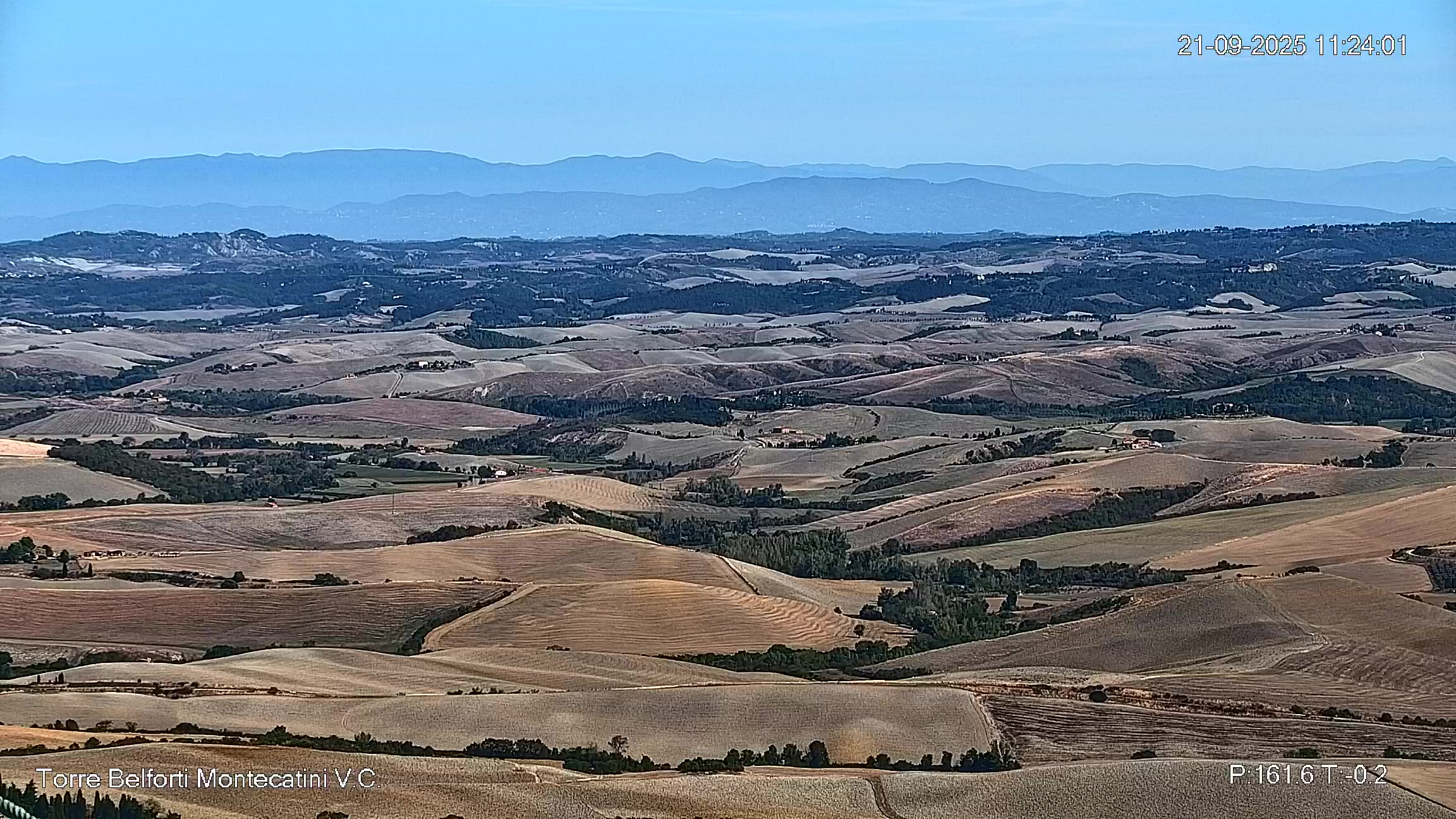 immagine della webcam nei dintorni di Marina Di Cecina: webcam Montecatini Val di Cecina
