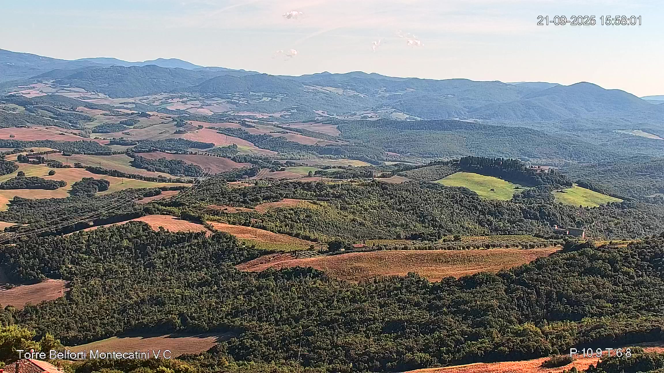 immagine della webcam nei dintorni di Cecina: webcam Montecatini Val di Cecina