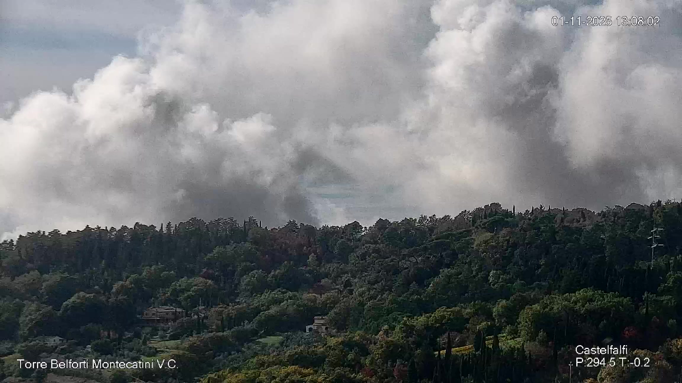 immagine della webcam nei dintorni di San Gimignano: webcam Montecatini Val di Cecina