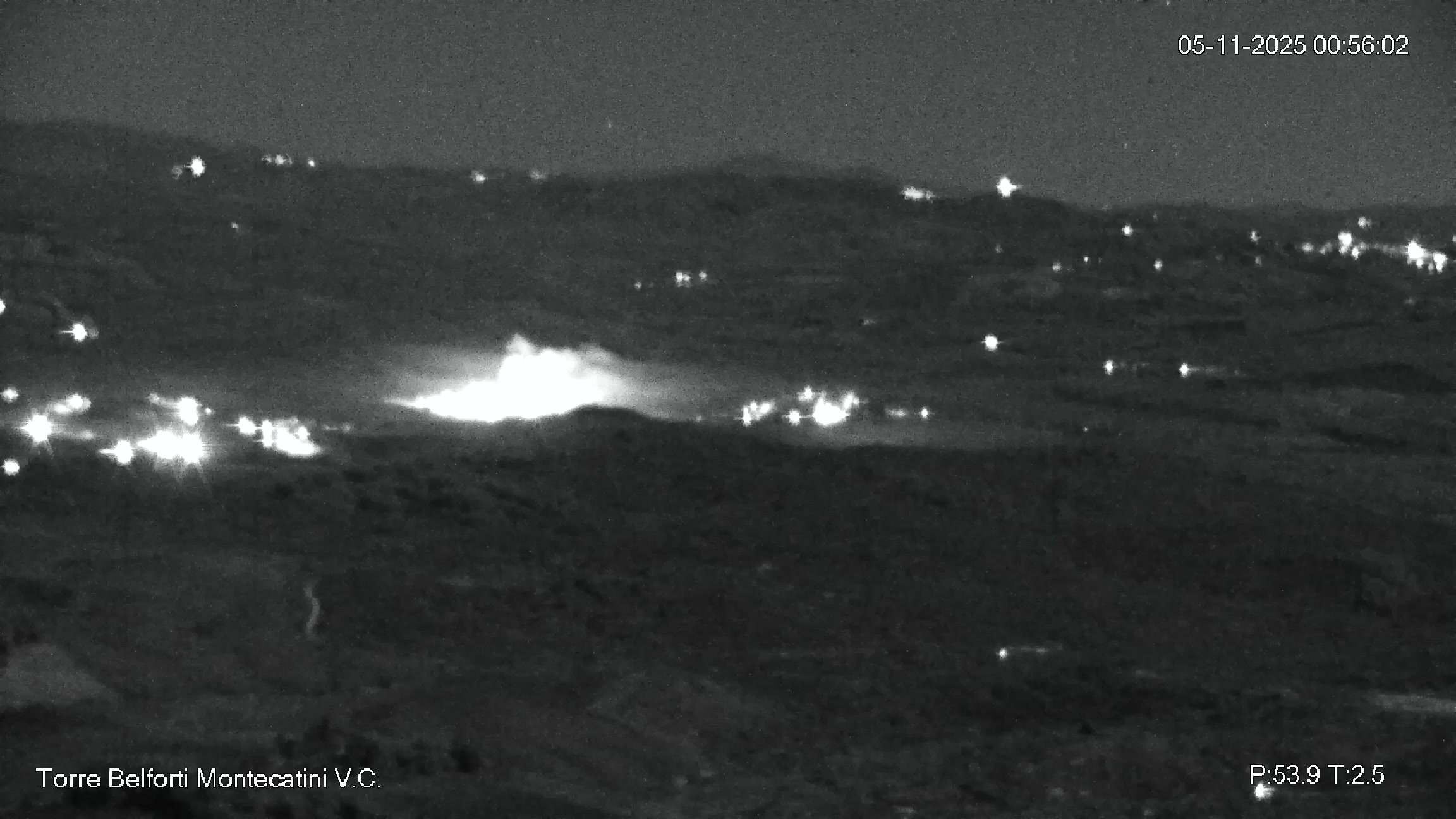 immagine della webcam nei dintorni di Cecina: webcam Montecatini Val di Cecina