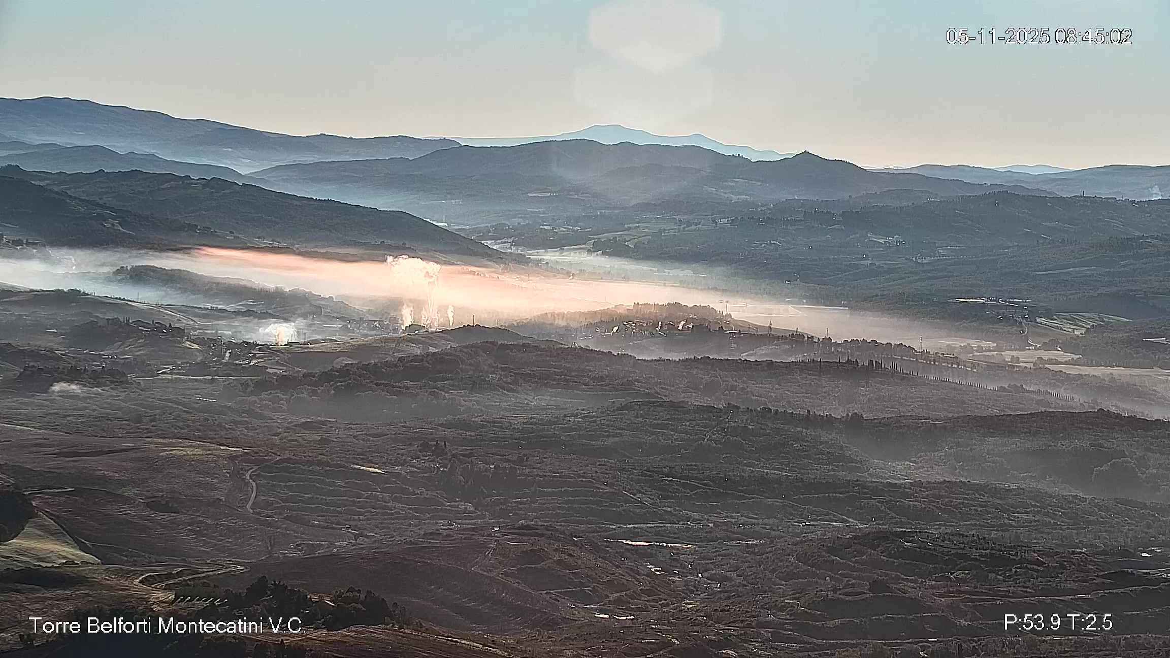 immagine della webcam nei dintorni di San Gimignano: webcam Montecatini Val di Cecina