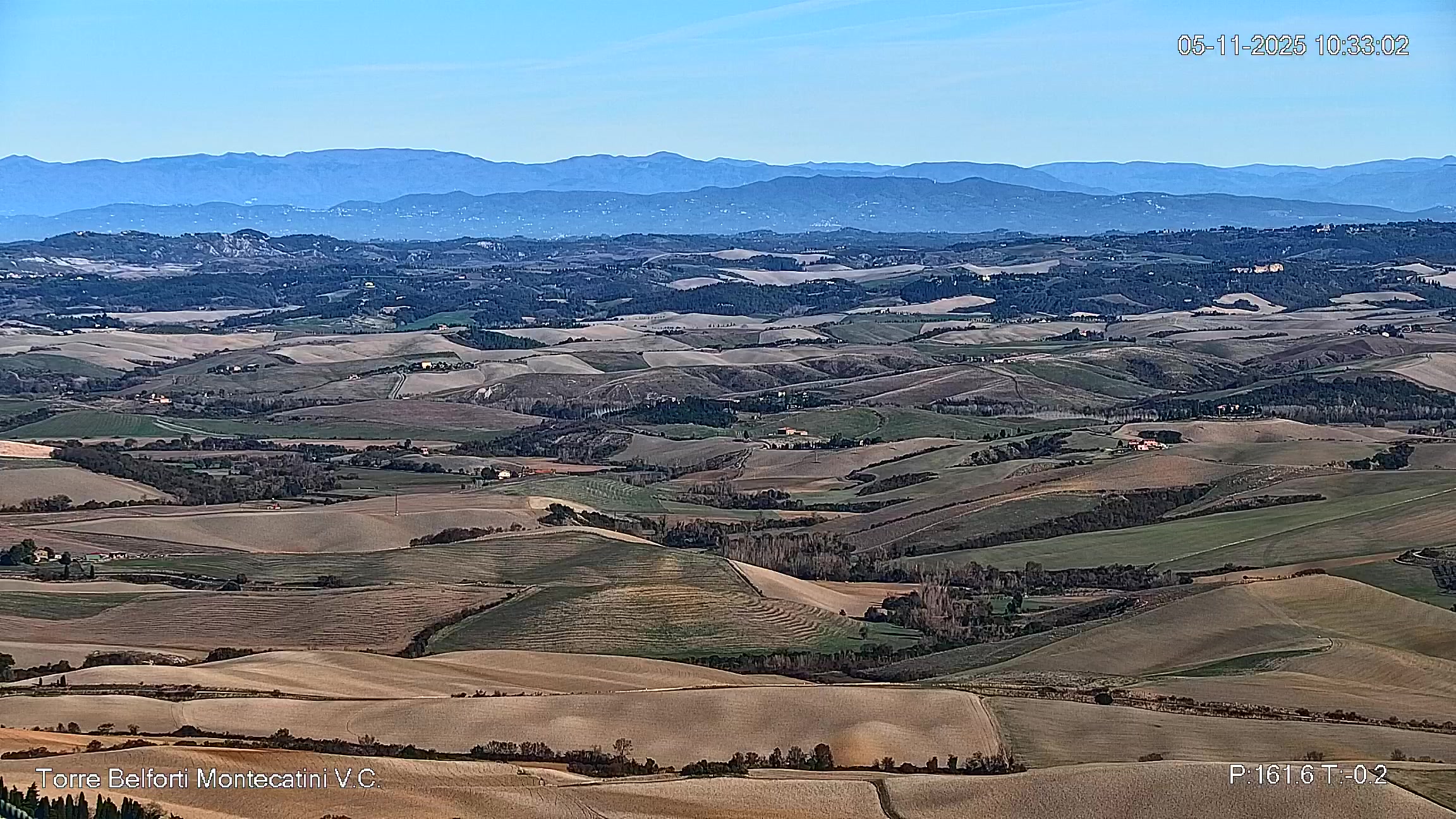 immagine della webcam nei dintorni di Ponsacco: webcam Montecatini Val di Cecina