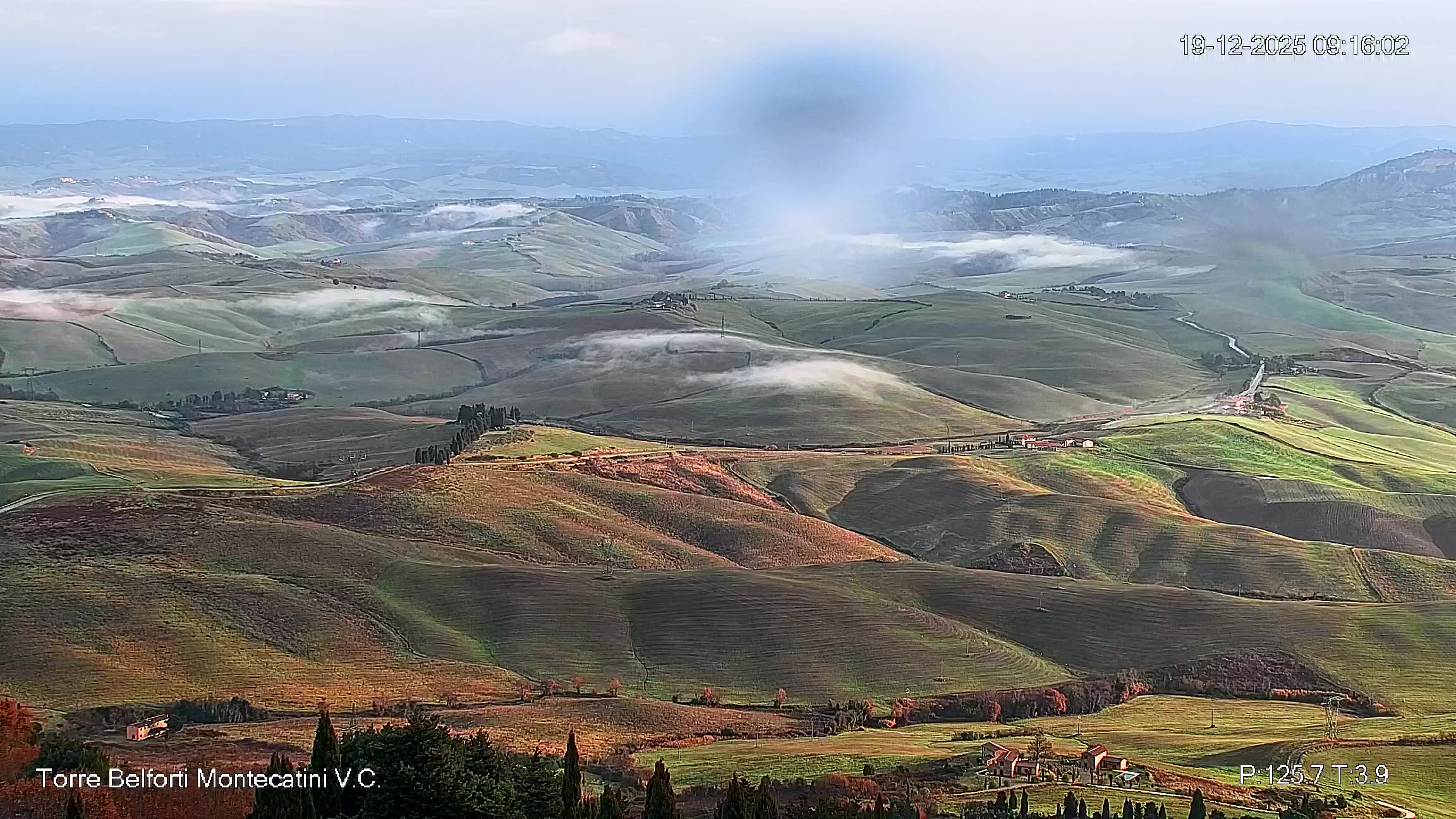 immagine della webcam nei dintorni di Marina di Bibbona: webcam Montecatini Val di Cecina