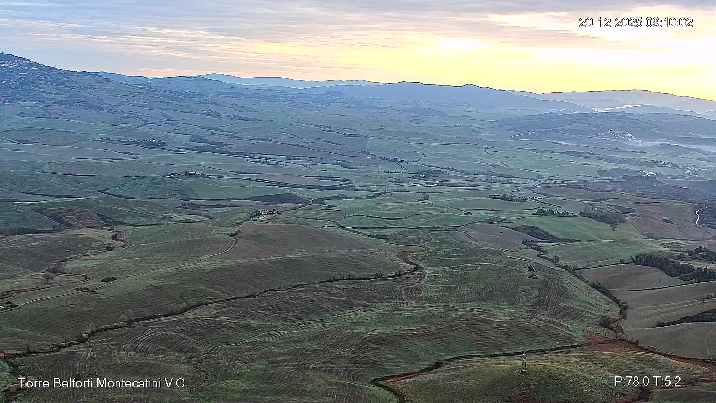 immagine della webcam nei dintorni di Castiglioncello: webcam Montecatini Val di Cecina
