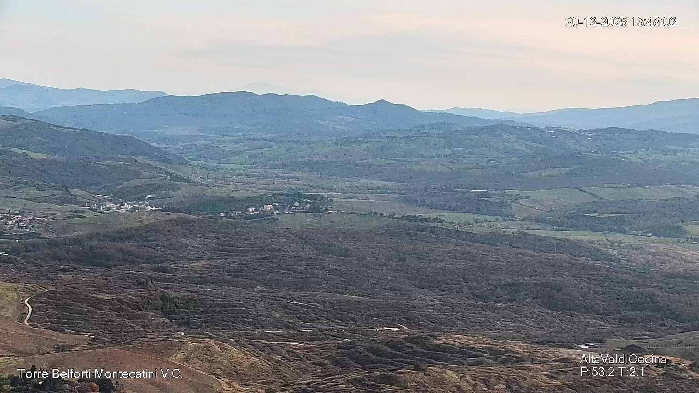 immagine della webcam nei dintorni di San Gimignano: webcam Montecatini Val di Cecina