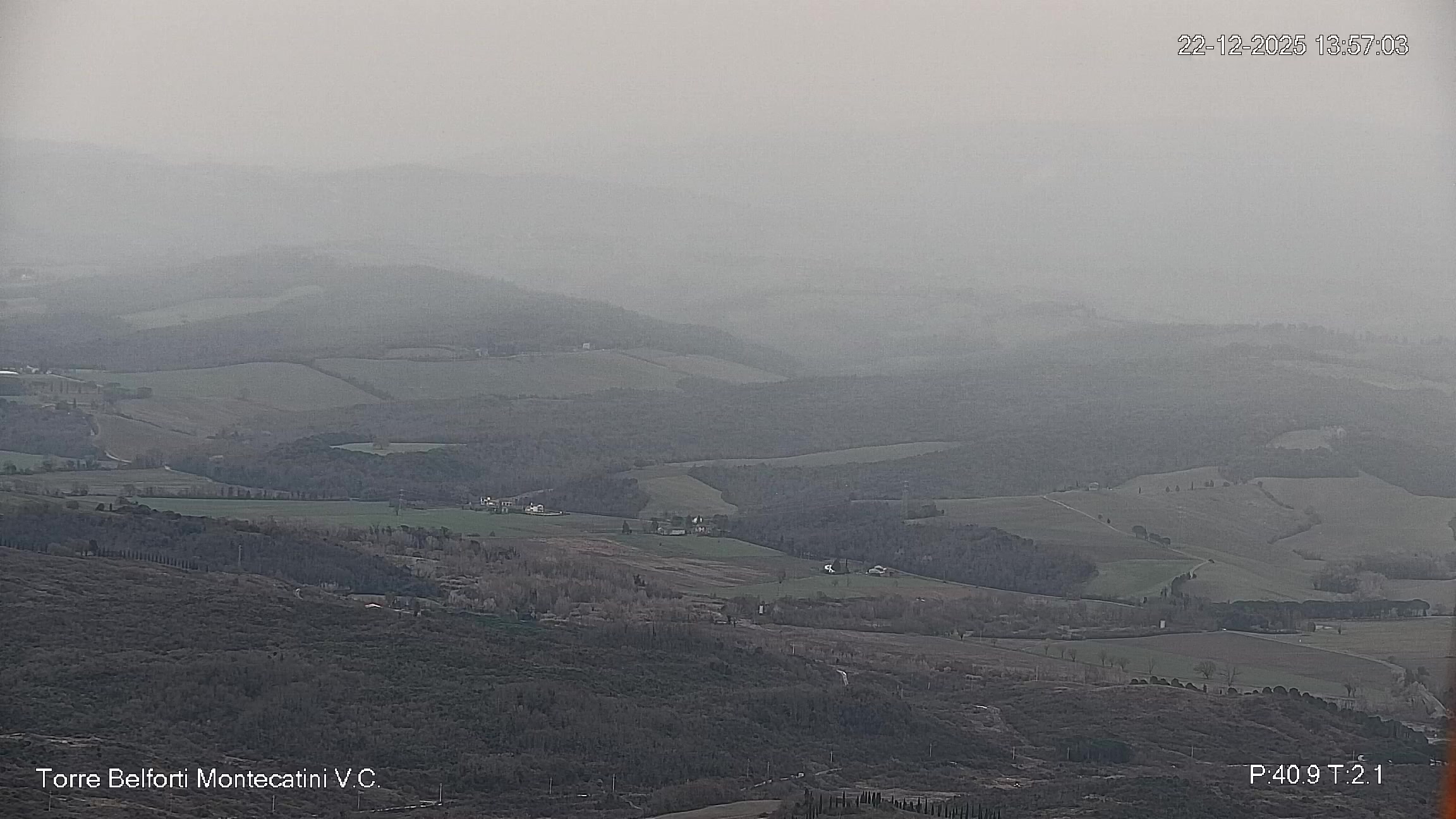 immagine della webcam nei dintorni di Marina di Bibbona: webcam Montecatini Val di Cecina