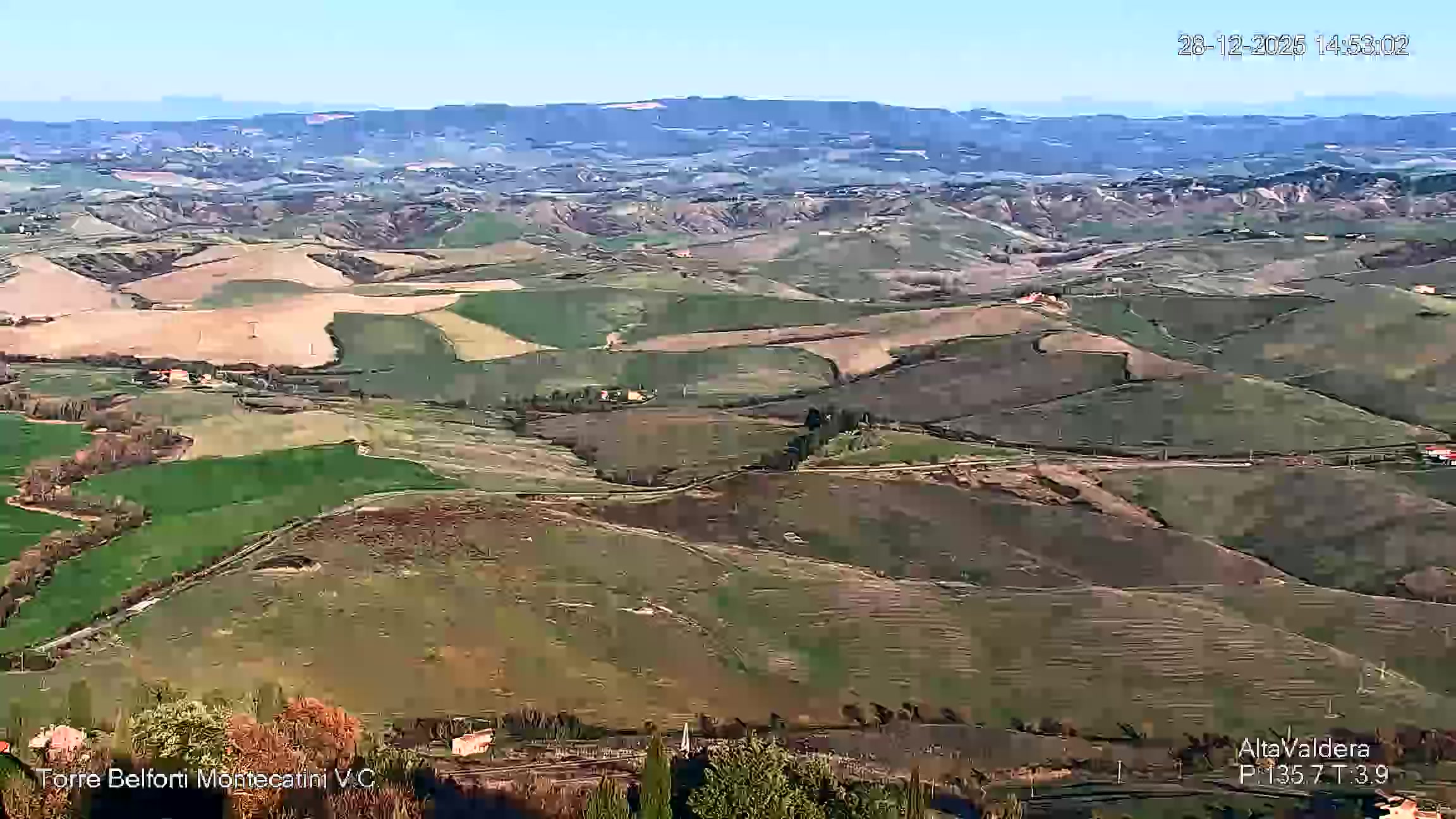 immagine della webcam nei dintorni di Chiusdino: webcam Montecatini Val di Cecina