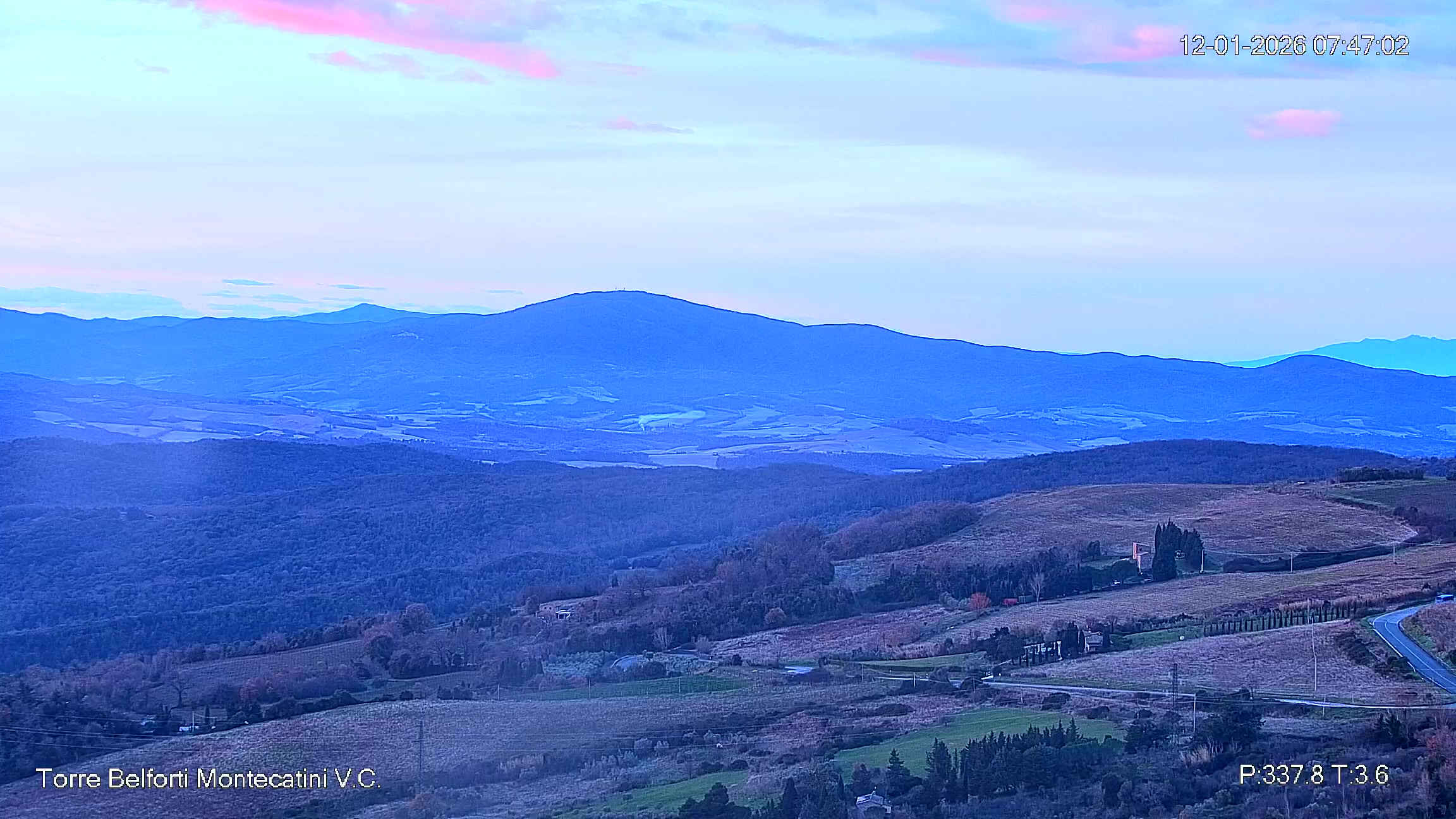immagine della webcam nei dintorni di Chiusdino: webcam Montecatini Val di Cecina