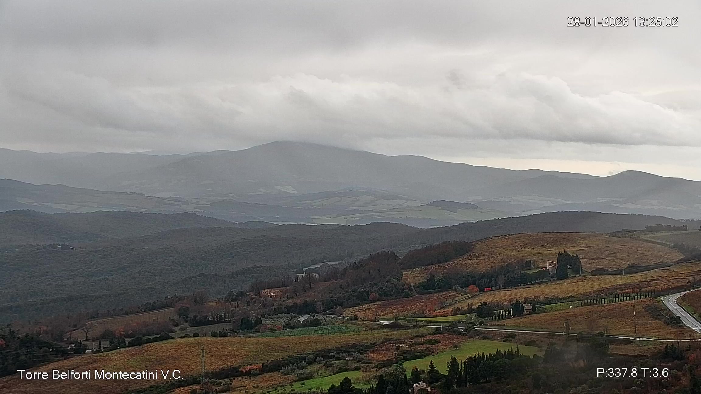 immagine della webcam nei dintorni di Cecina: webcam Montecatini Val di Cecina