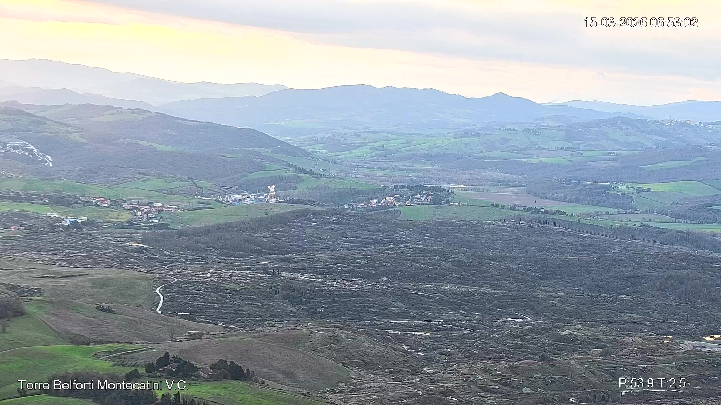 immagine della webcam nei dintorni di Ponsacco: webcam Montecatini Val di Cecina