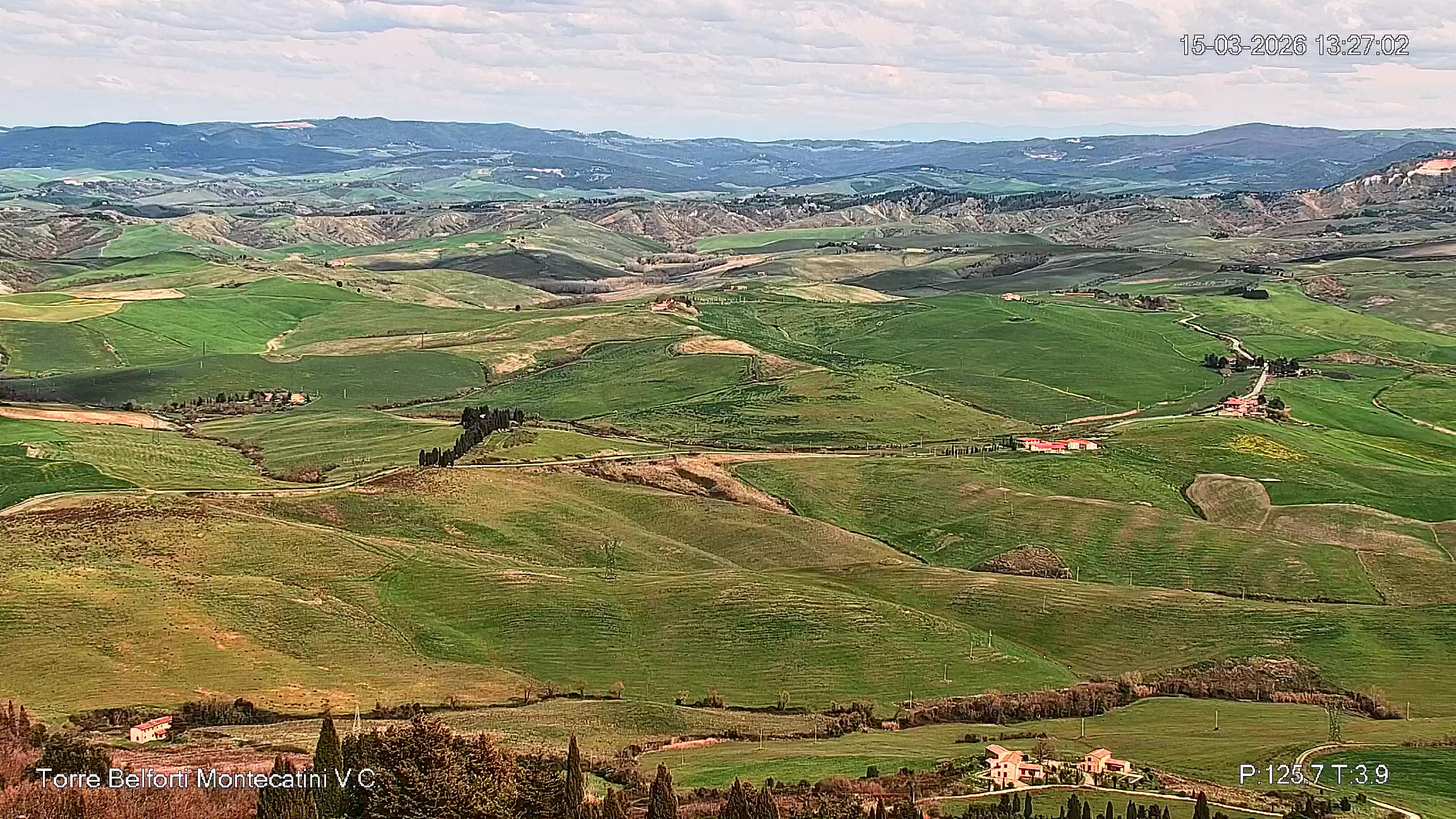 immagine della webcam nei dintorni di Certaldo: webcam Montecatini Val di Cecina