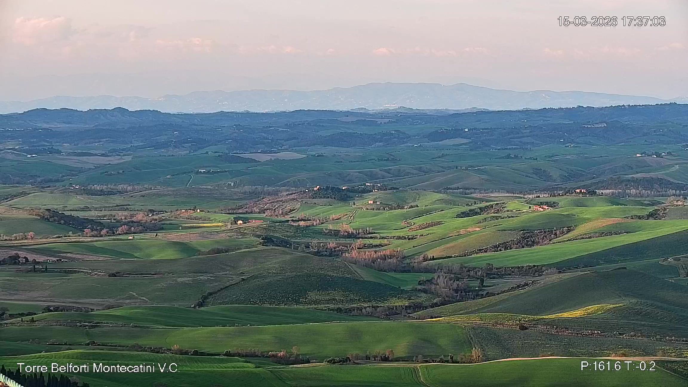 immagine della webcam nei dintorni di Volterra: webcam Montecatini Val di Cecina