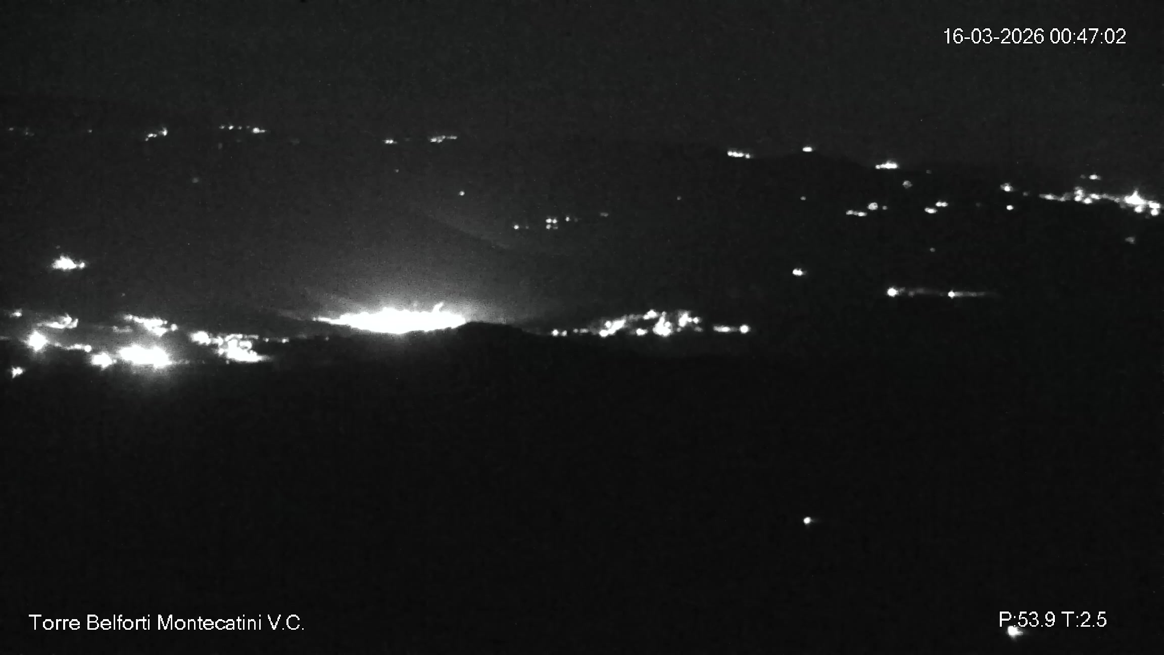 immagine della webcam nei dintorni di Marina di Bibbona: webcam Montecatini Val di Cecina