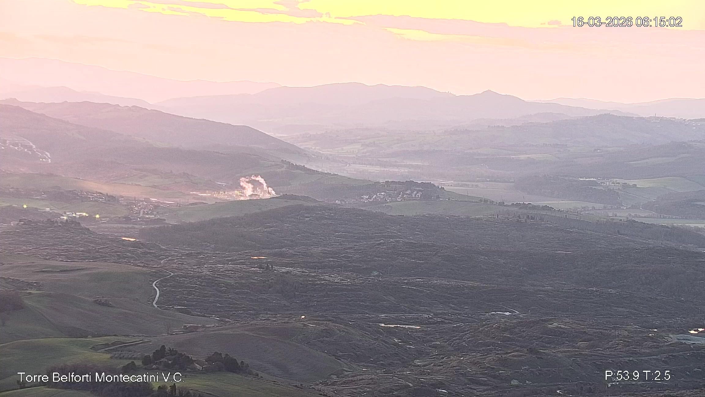 immagine della webcam nei dintorni di San Gimignano: webcam Montecatini Val di Cecina