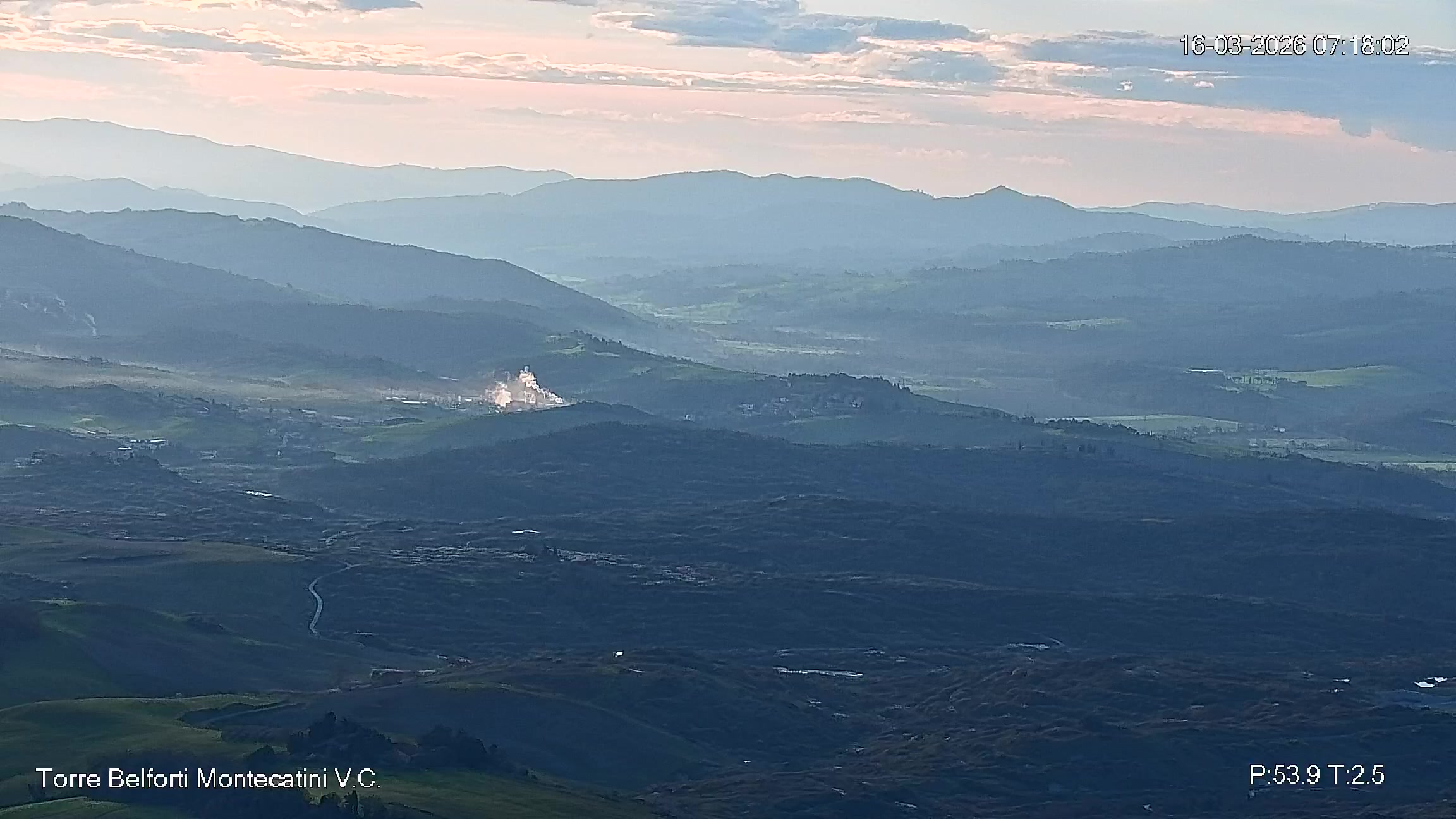 immagine della webcam nei dintorni di Cecina: webcam Montecatini Val di Cecina