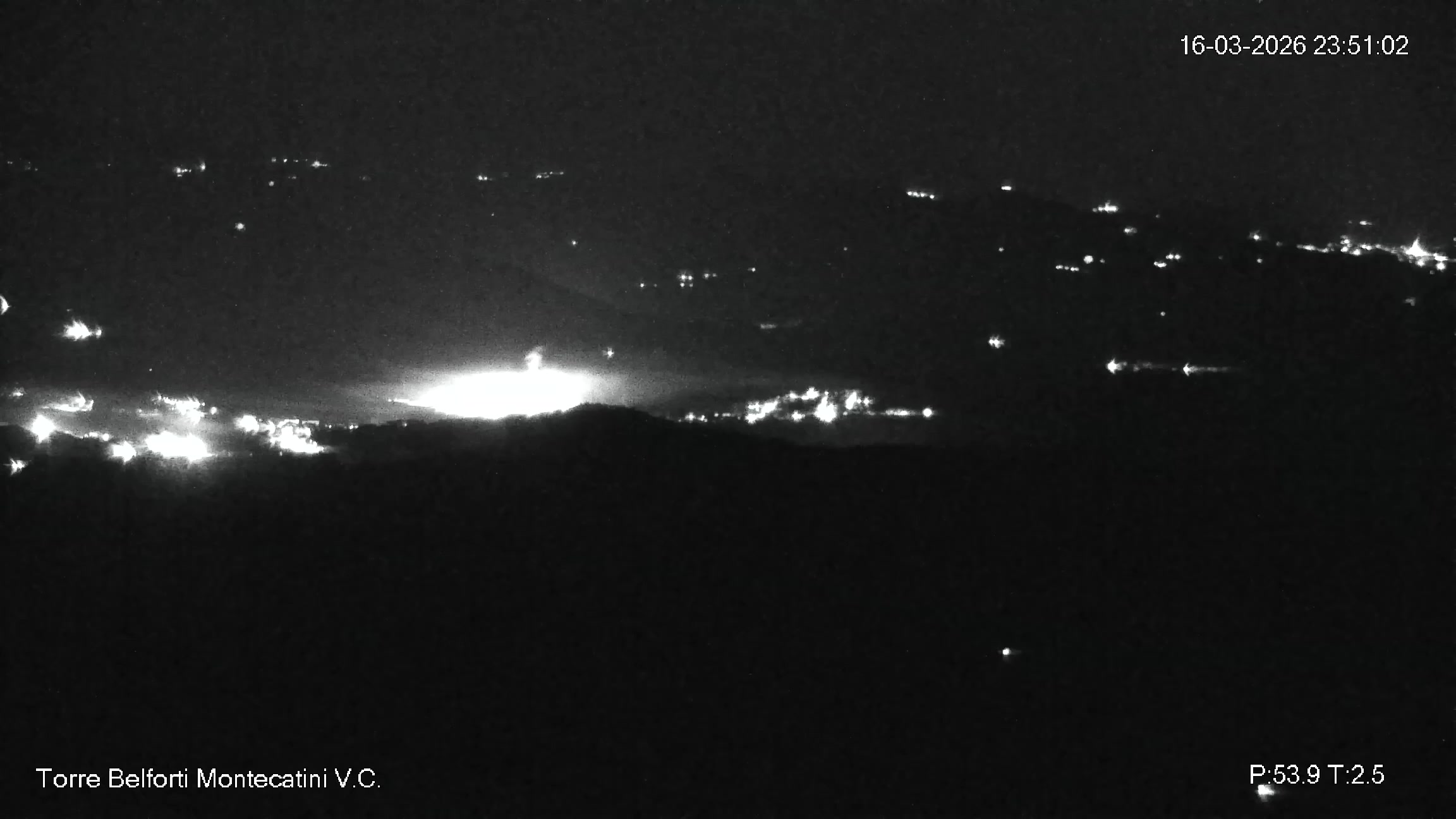 immagine della webcam nei dintorni di Rosignano Marittimo: webcam Montecatini Val di Cecina