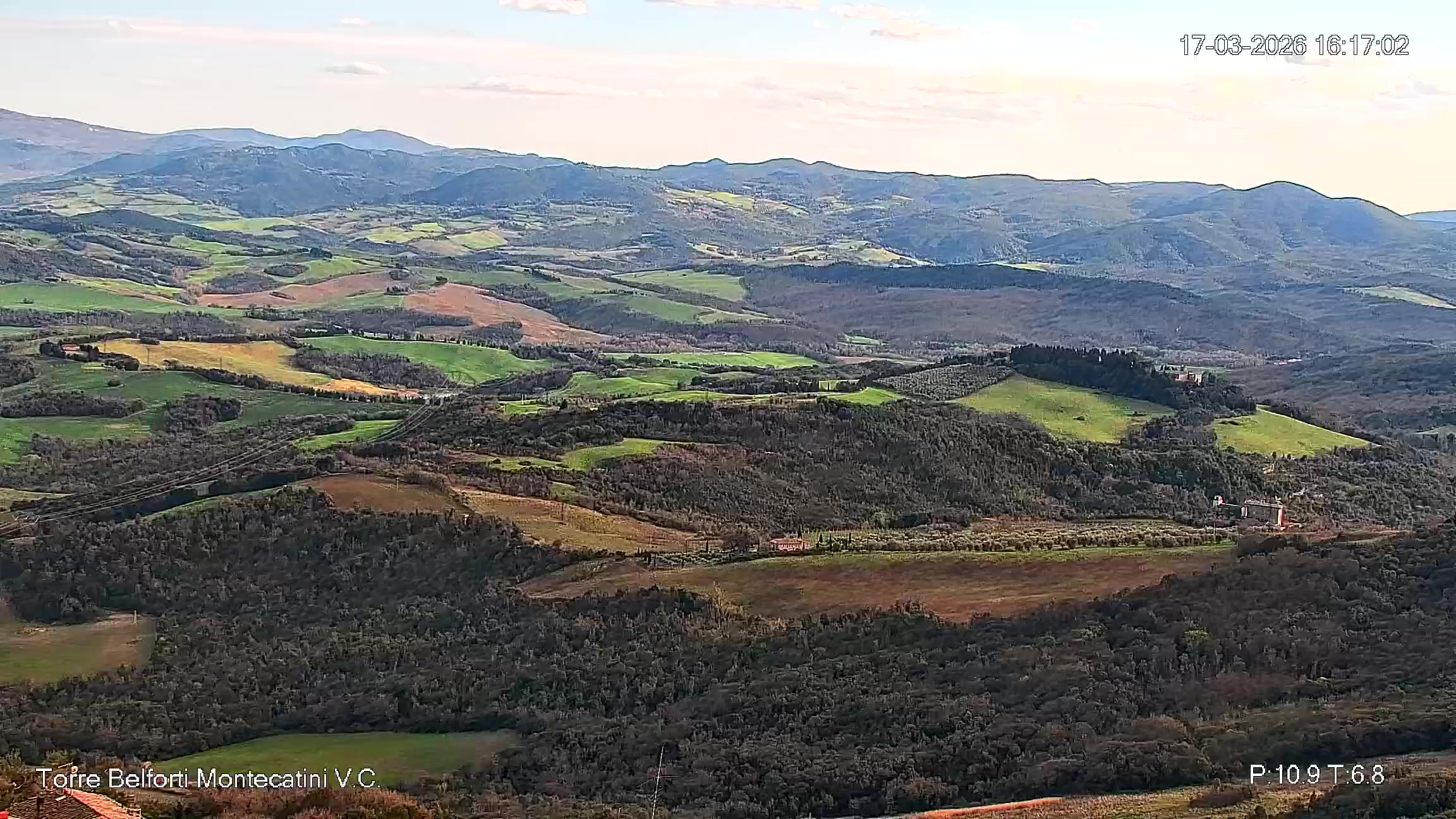 immagine della webcam nei dintorni di Lari: webcam Montecatini Val di Cecina