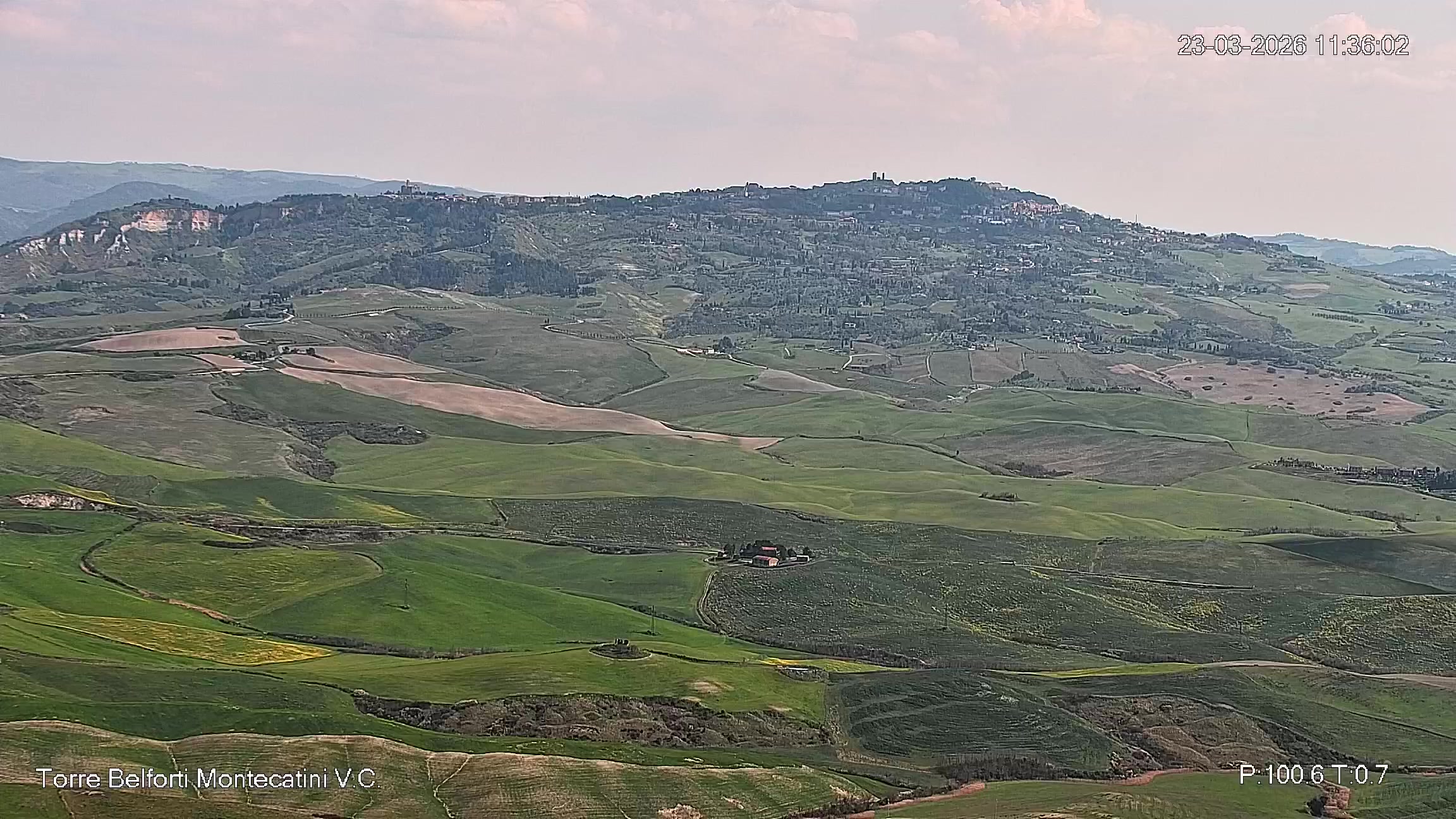 immagine della webcam nei dintorni di Marina Di Castagneto: webcam Montecatini Val di Cecina