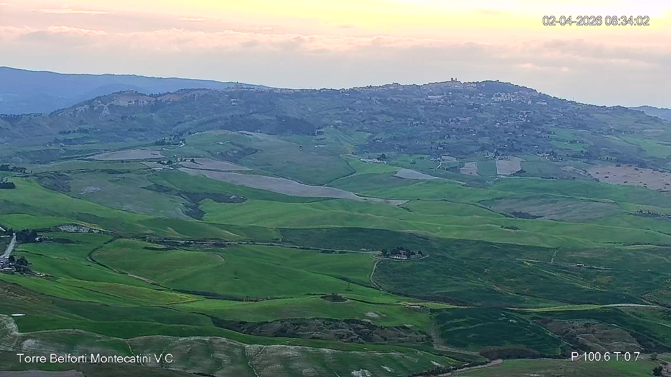 immagine della webcam nei dintorni di Ponsacco: webcam Montecatini Val di Cecina