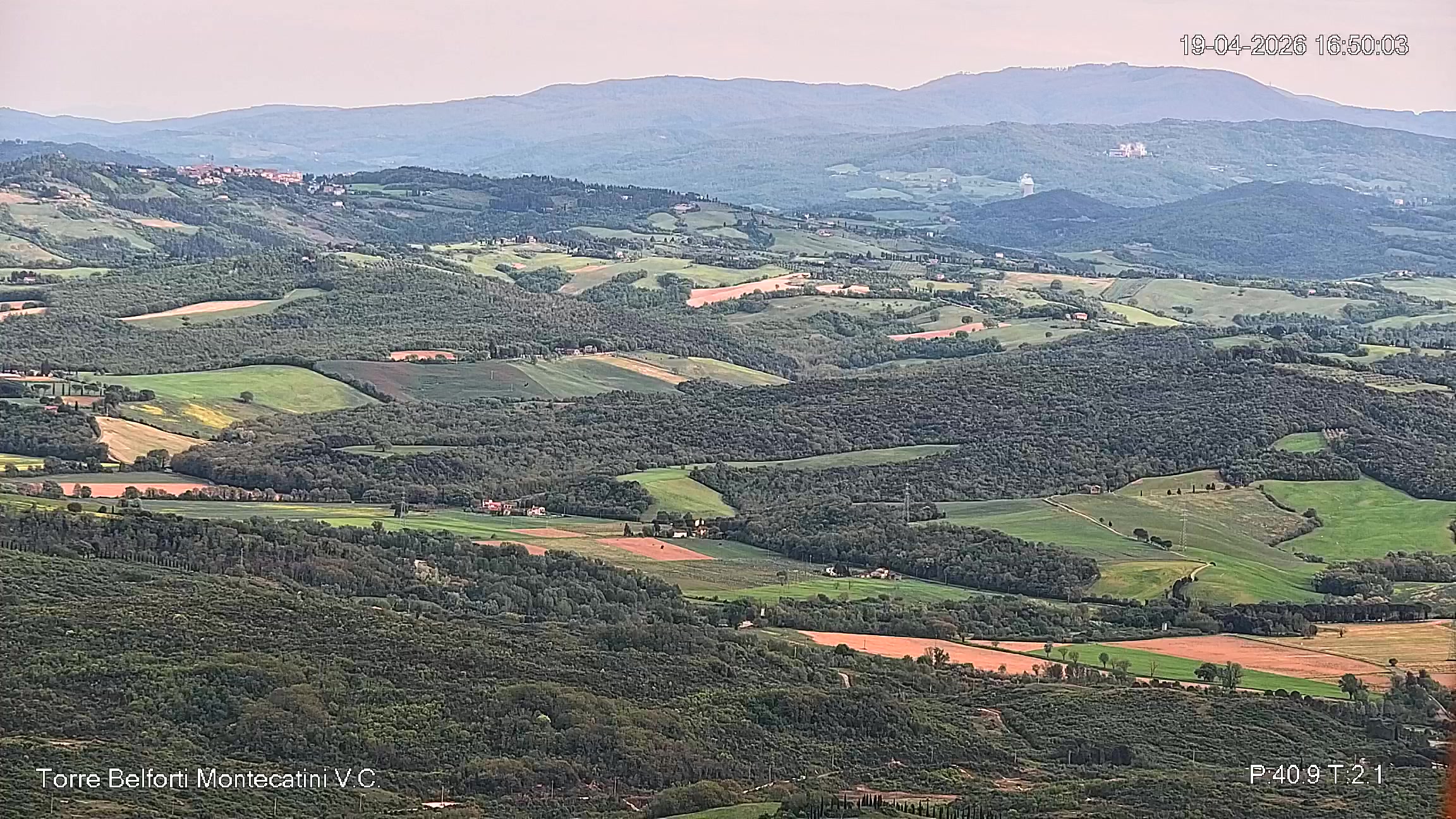 immagine della webcam nei dintorni di Castiglioncello: webcam Montecatini Val di Cecina