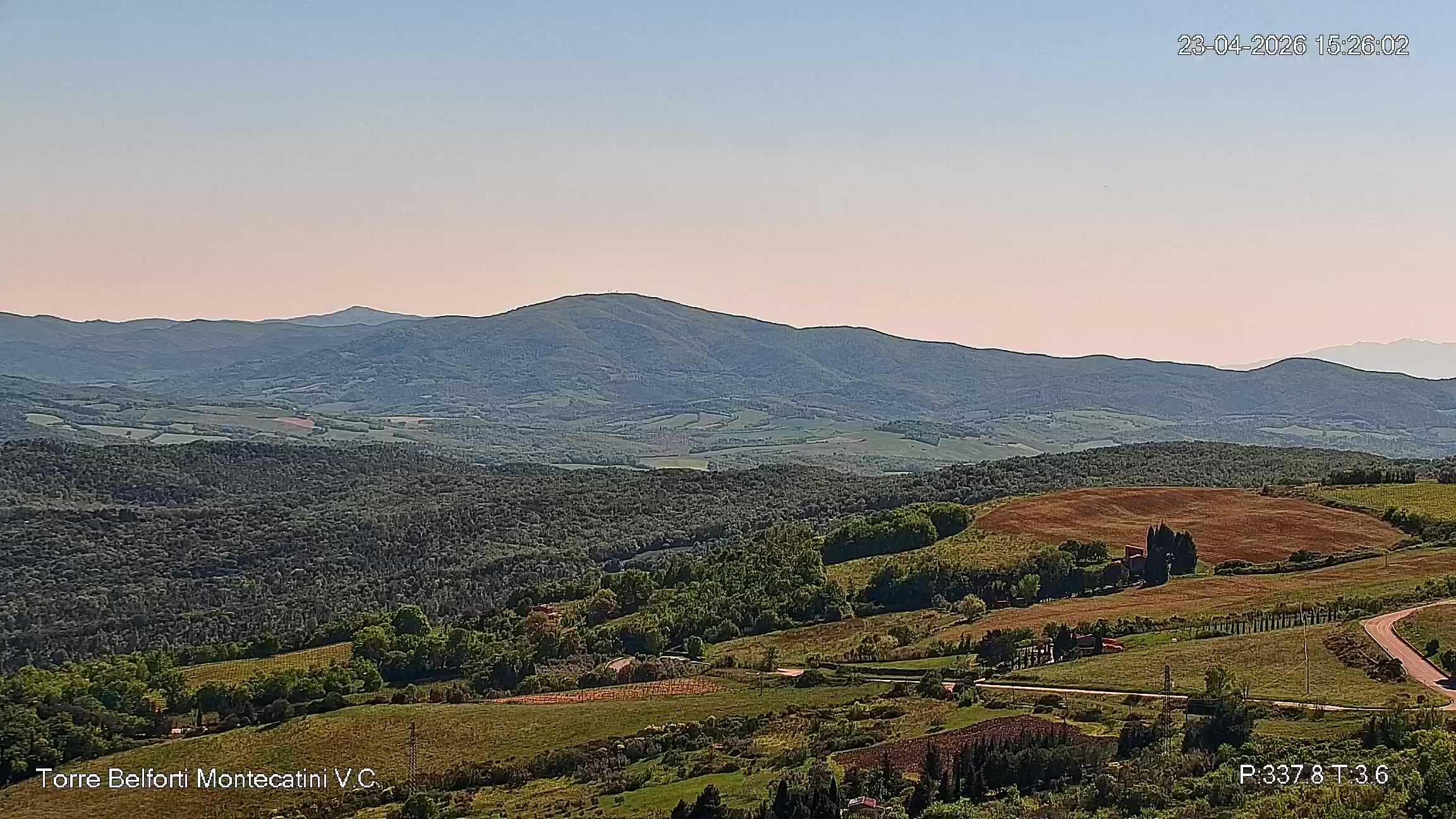 immagine della webcam nei dintorni di Castiglioncello: webcam Montecatini Val di Cecina