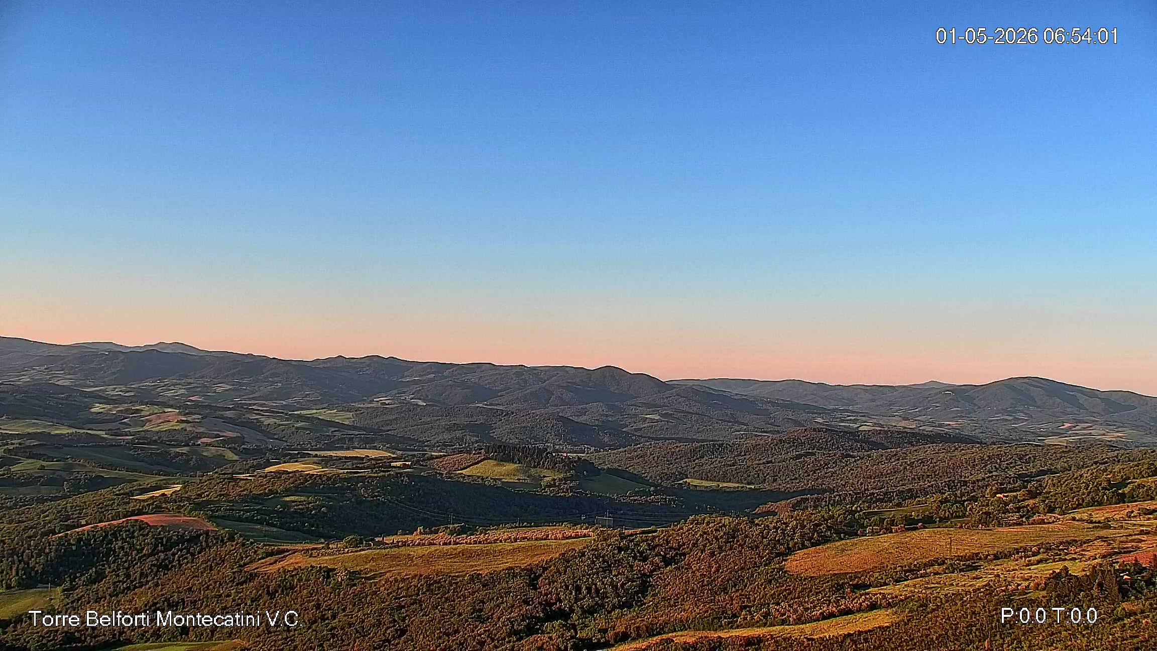 immagine della webcam nei dintorni di Rosignano Solvay: webcam Montecatini Val di Cecina