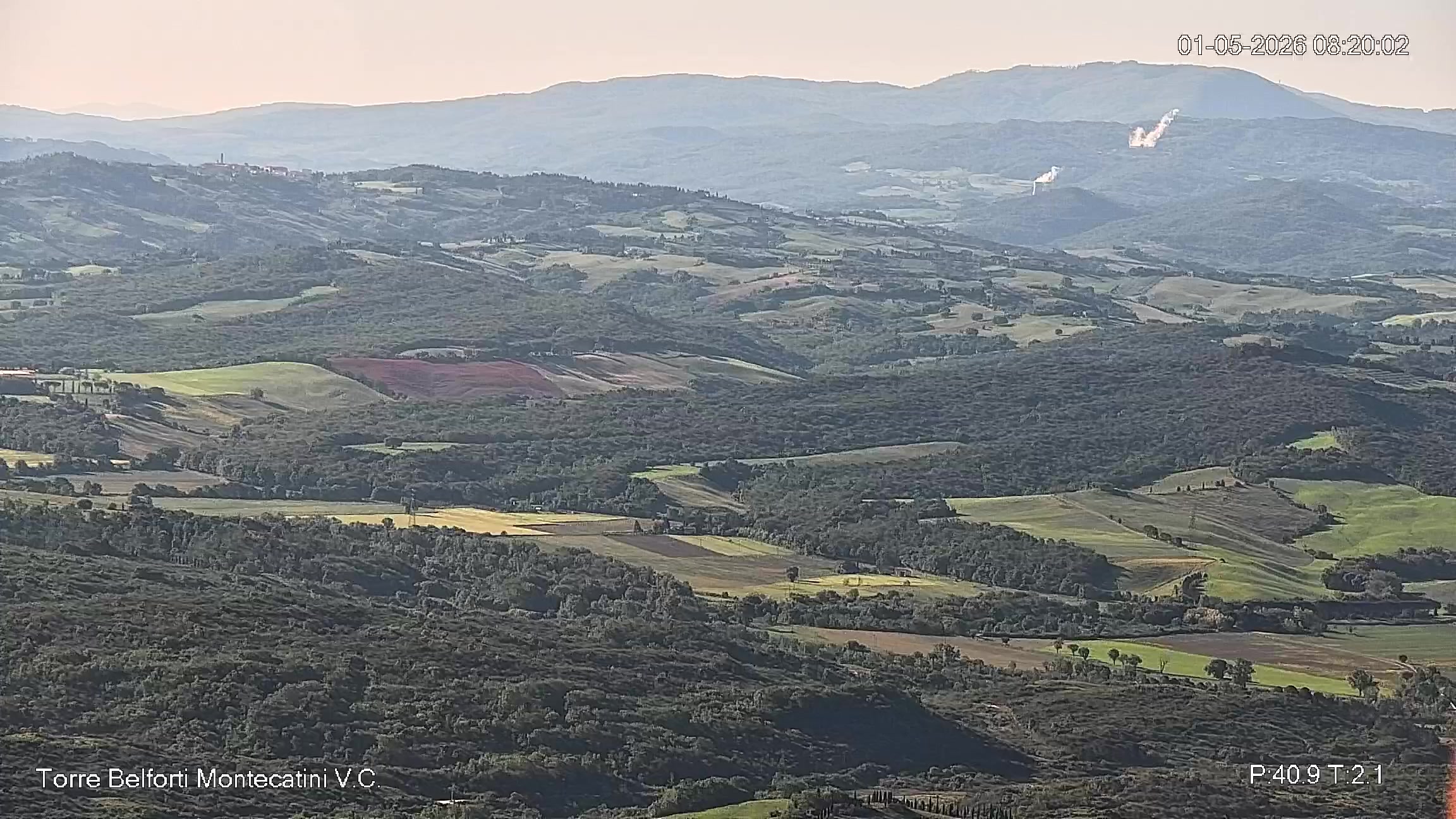 immagine della webcam nei dintorni di Cecina: webcam Montecatini Val di Cecina