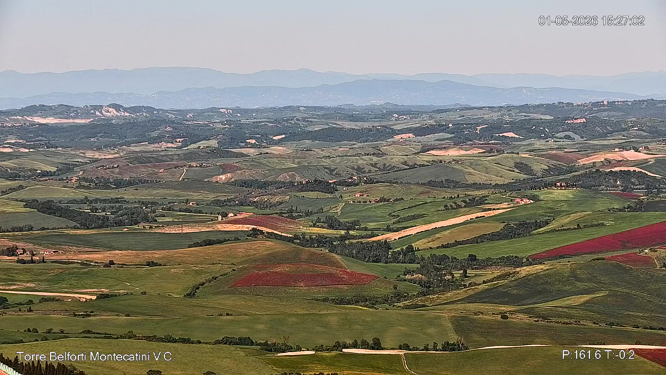 immagine della webcam nei dintorni di Vada: webcam Montecatini Val di Cecina