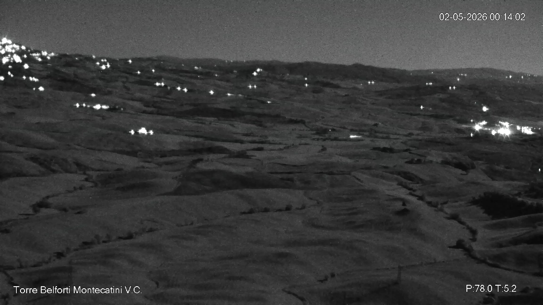 immagine della webcam nei dintorni di Rosignano Solvay: webcam Montecatini Val di Cecina